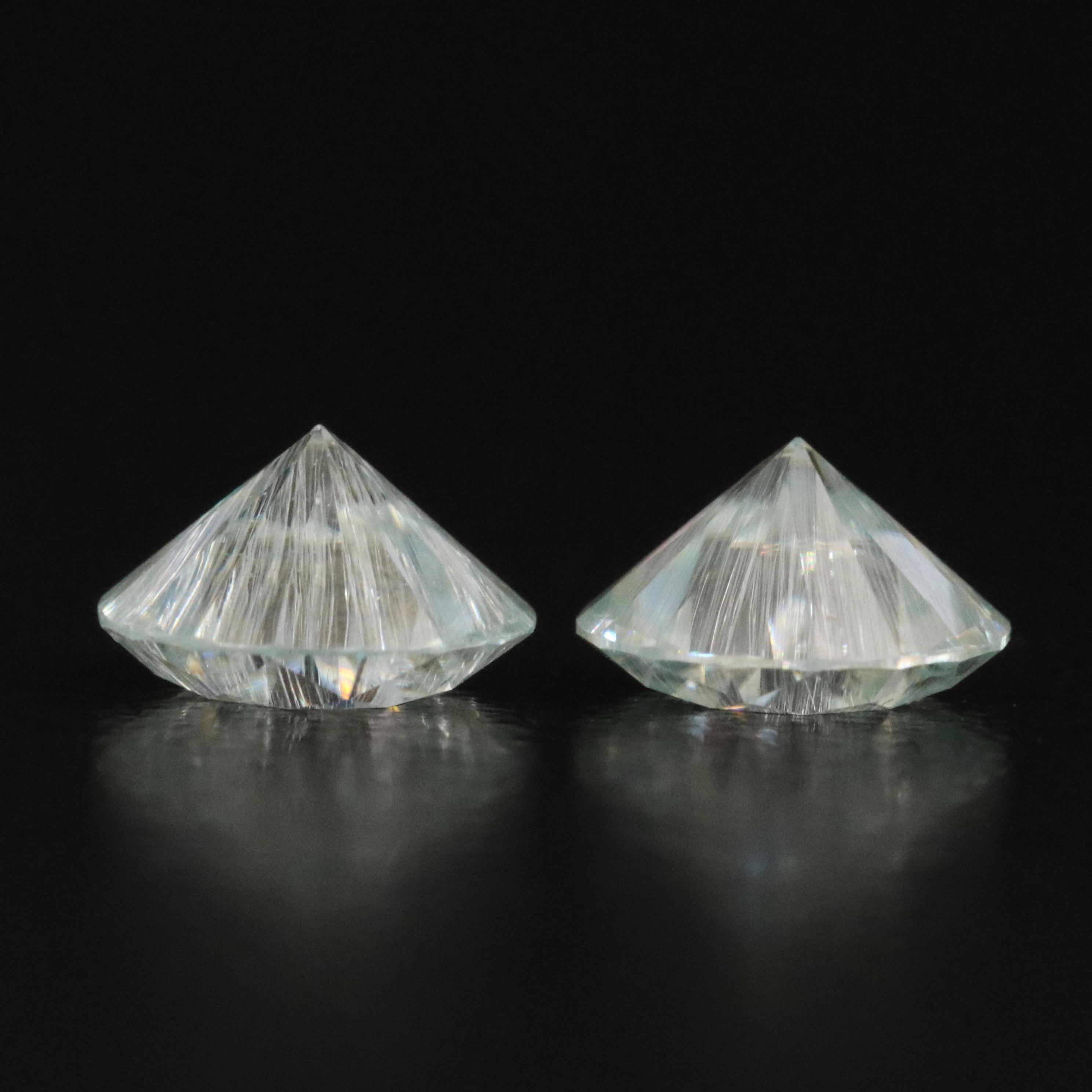 Loose Matched Pair 1.88 CTW Moissanites