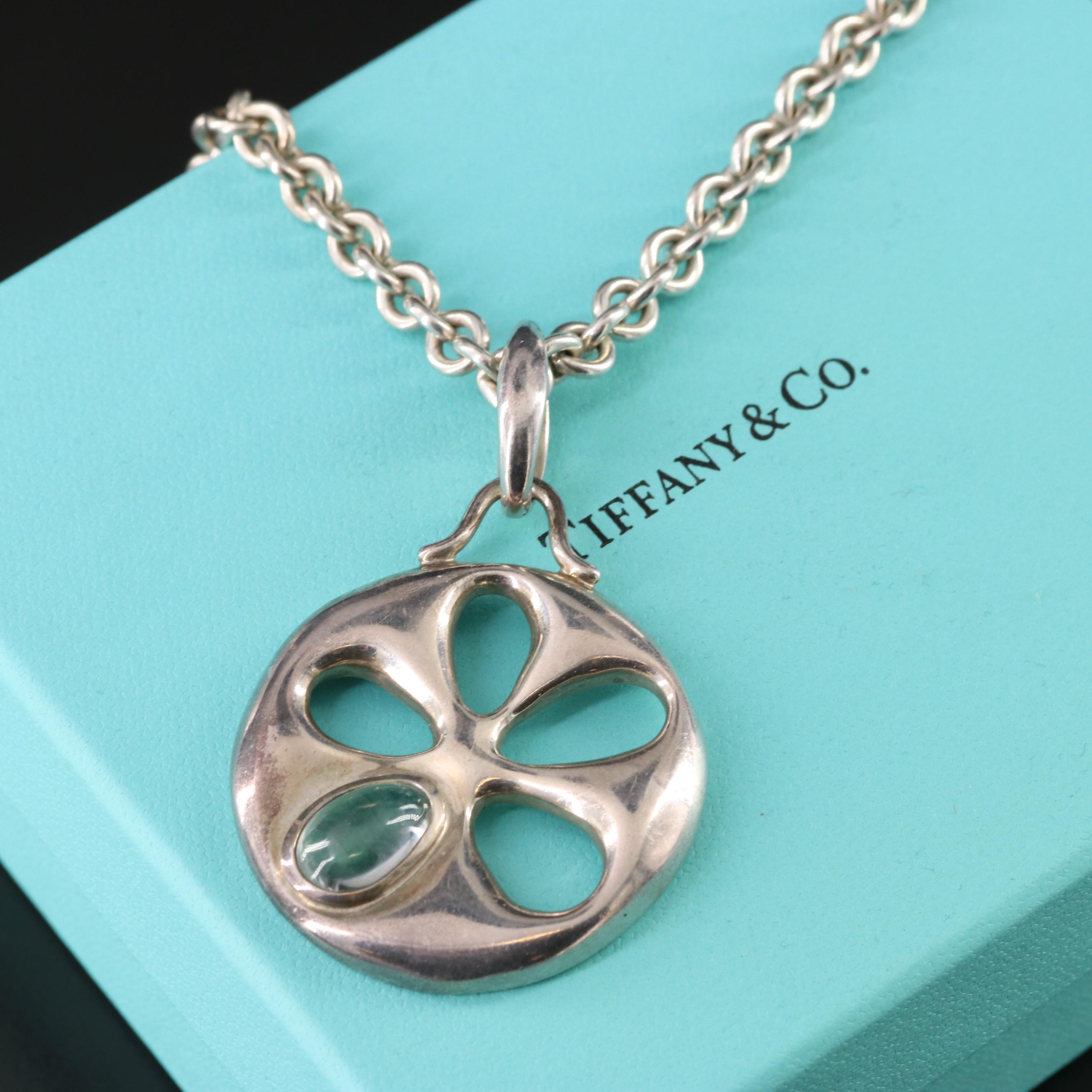 Tiffany & Co. Primrose Sterling and Amethyst Pendant Necklace