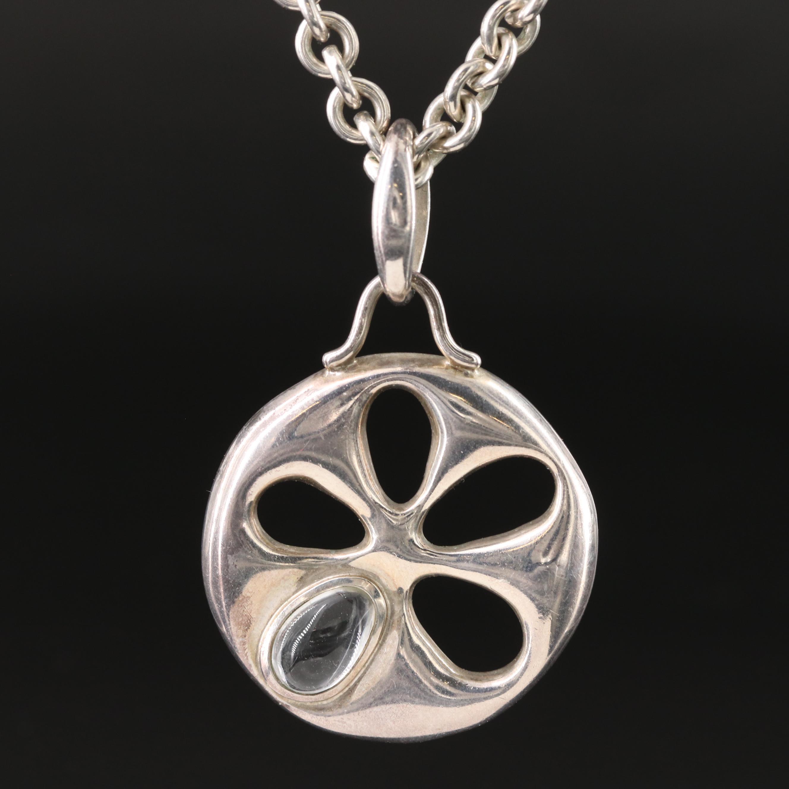 Tiffany & Co. Primrose Sterling and Amethyst Pendant Necklace