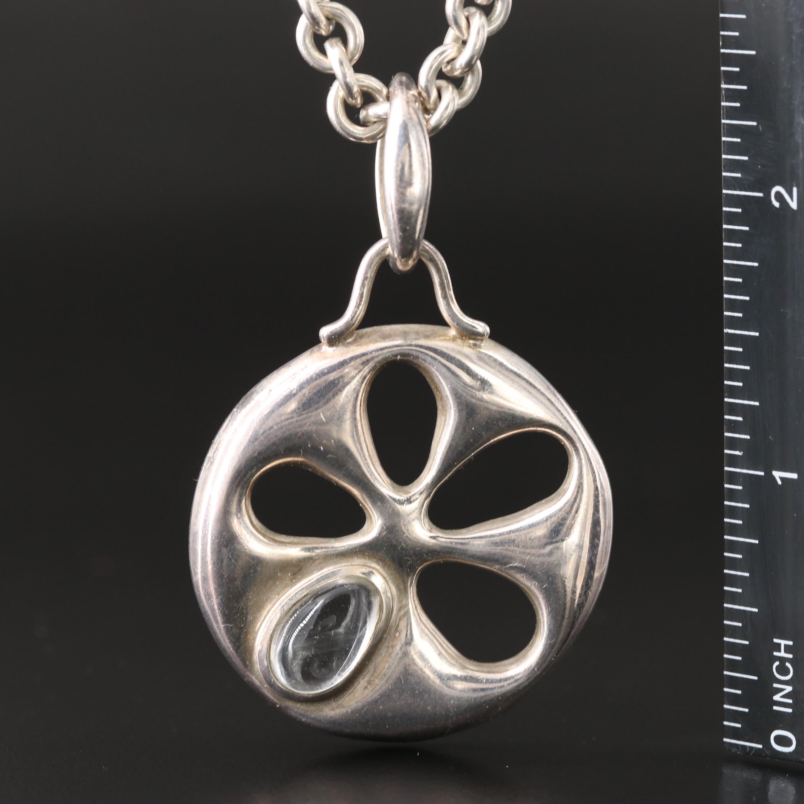 Tiffany & Co. Primrose Sterling and Amethyst Pendant Necklace