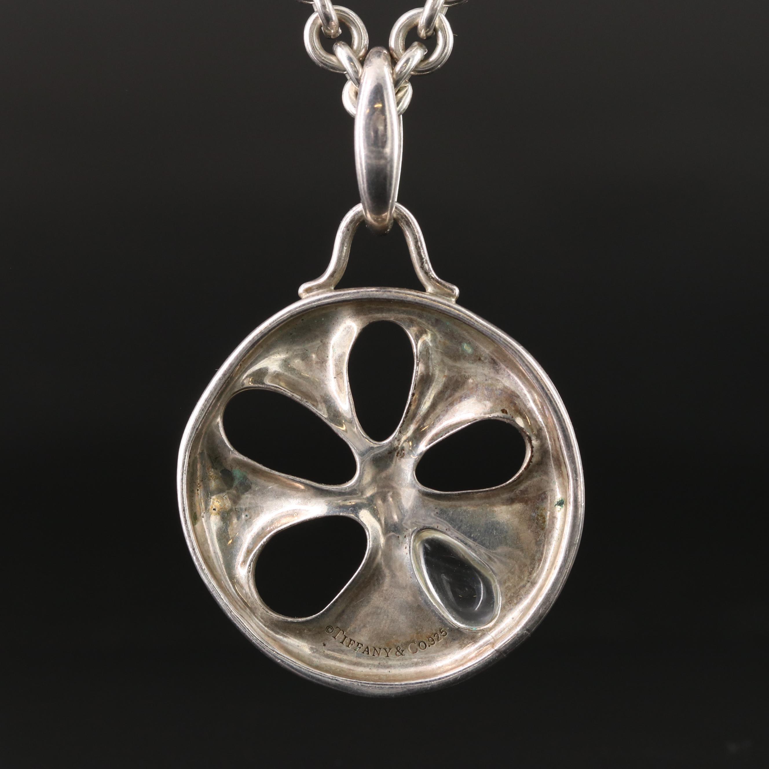 Tiffany & Co. Primrose Sterling and Amethyst Pendant Necklace