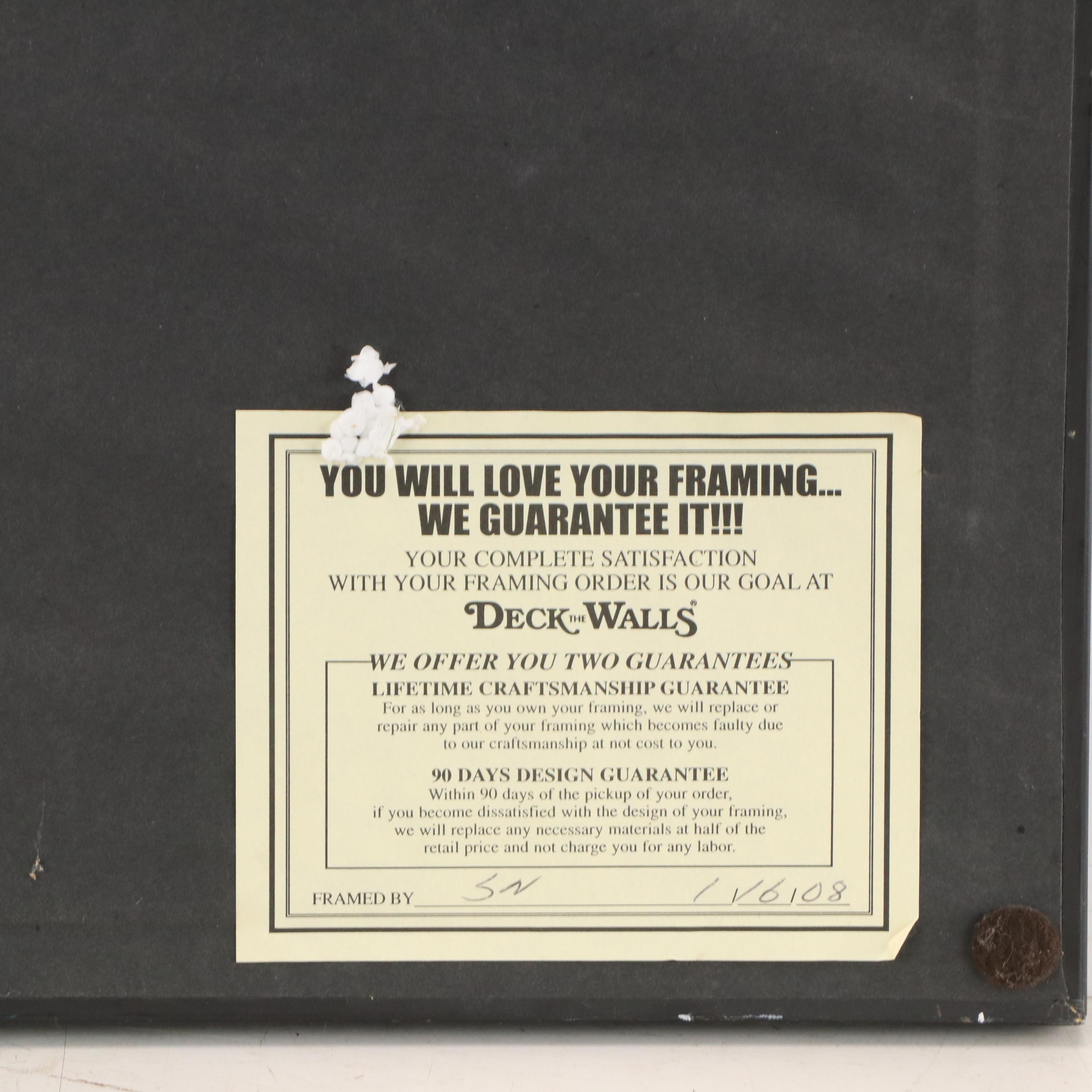 Offset Lithograph After Alfred Gockel "Blue on Blue"