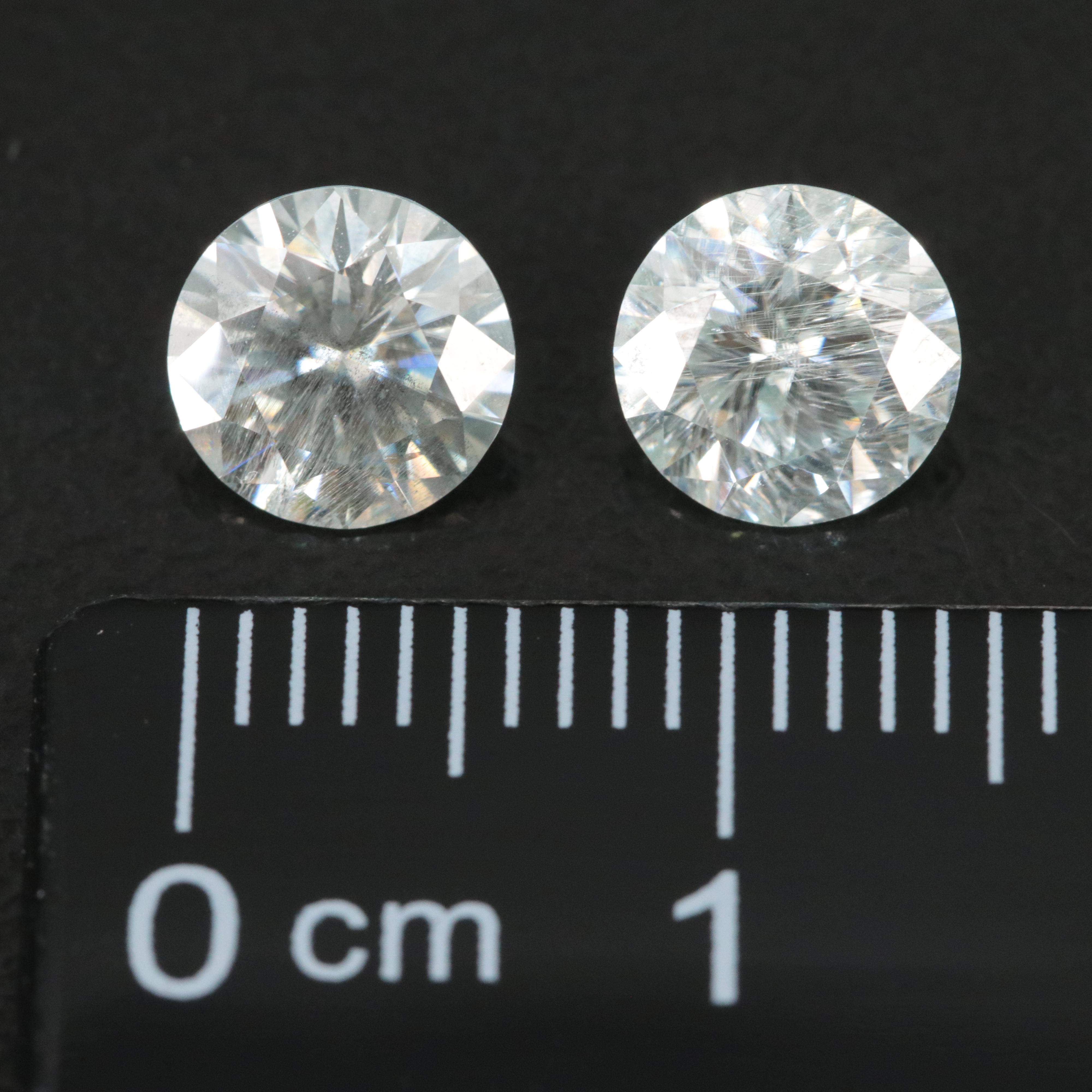 Loose Matched Pairs 1.85 CTW Moissanites