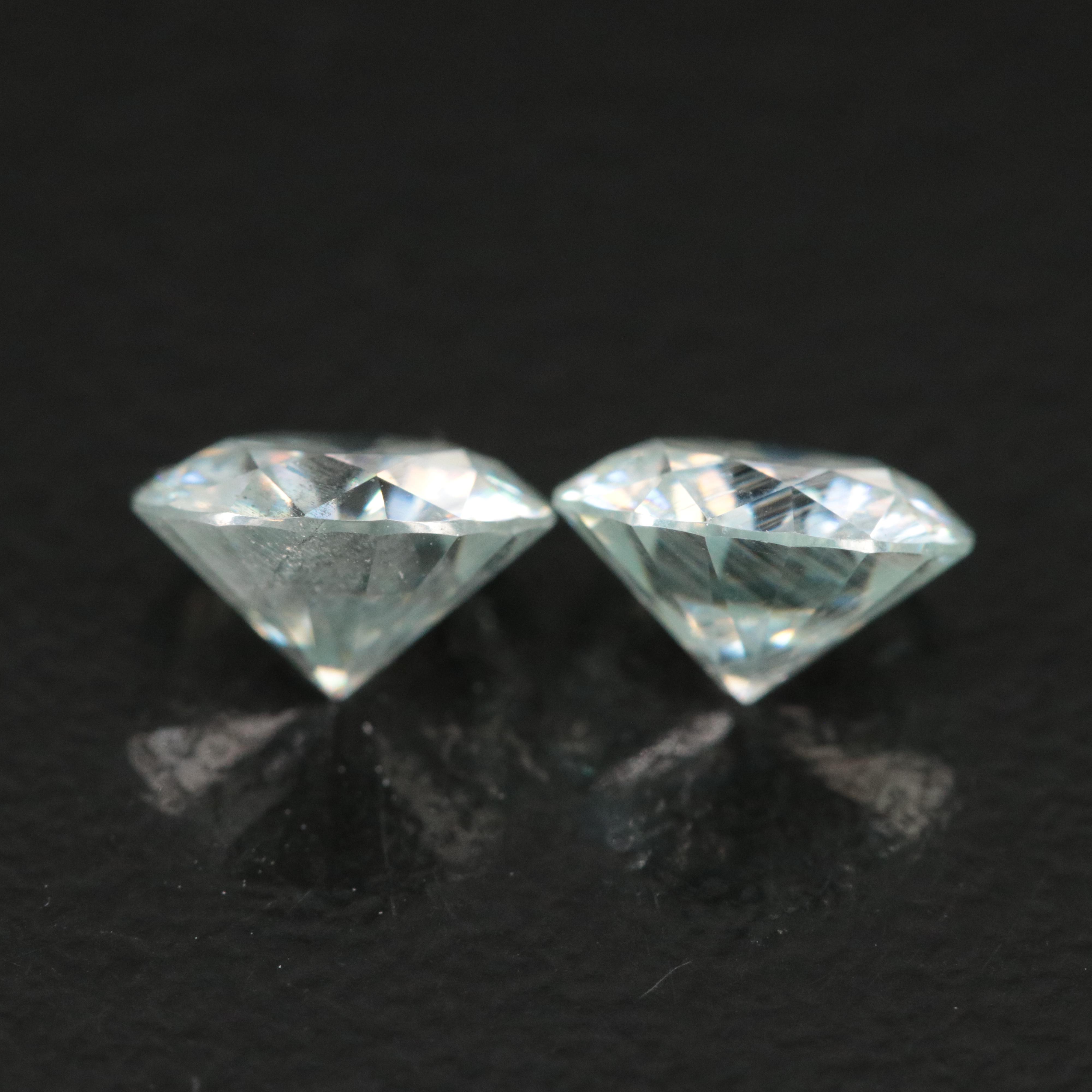 Loose Matched Pairs 1.85 CTW Moissanites