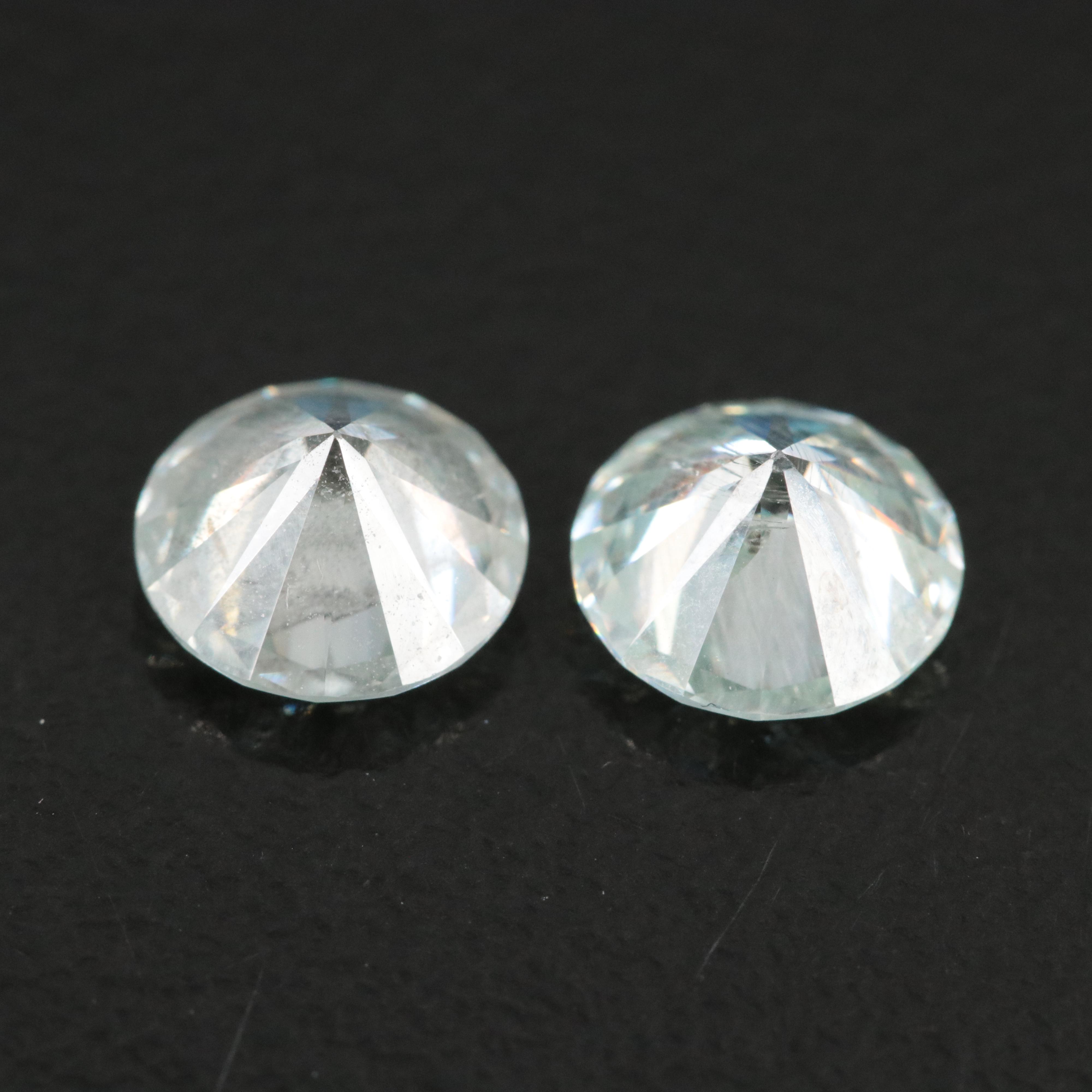 Loose Matched Pairs 1.85 CTW Moissanites