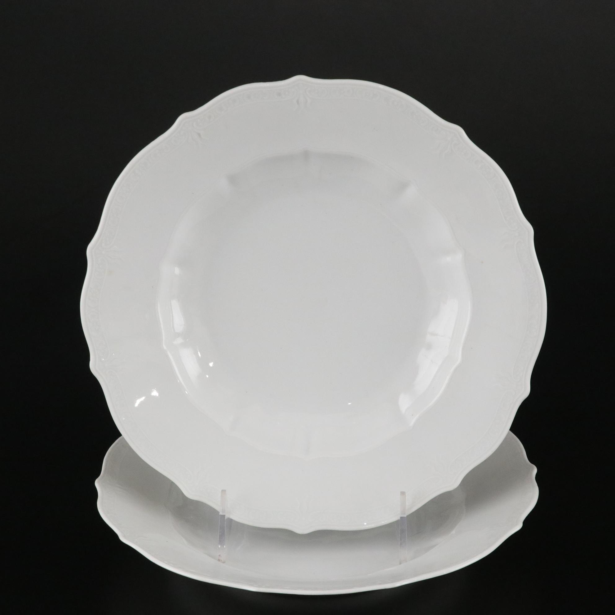 German & French White Porcelain Dishware