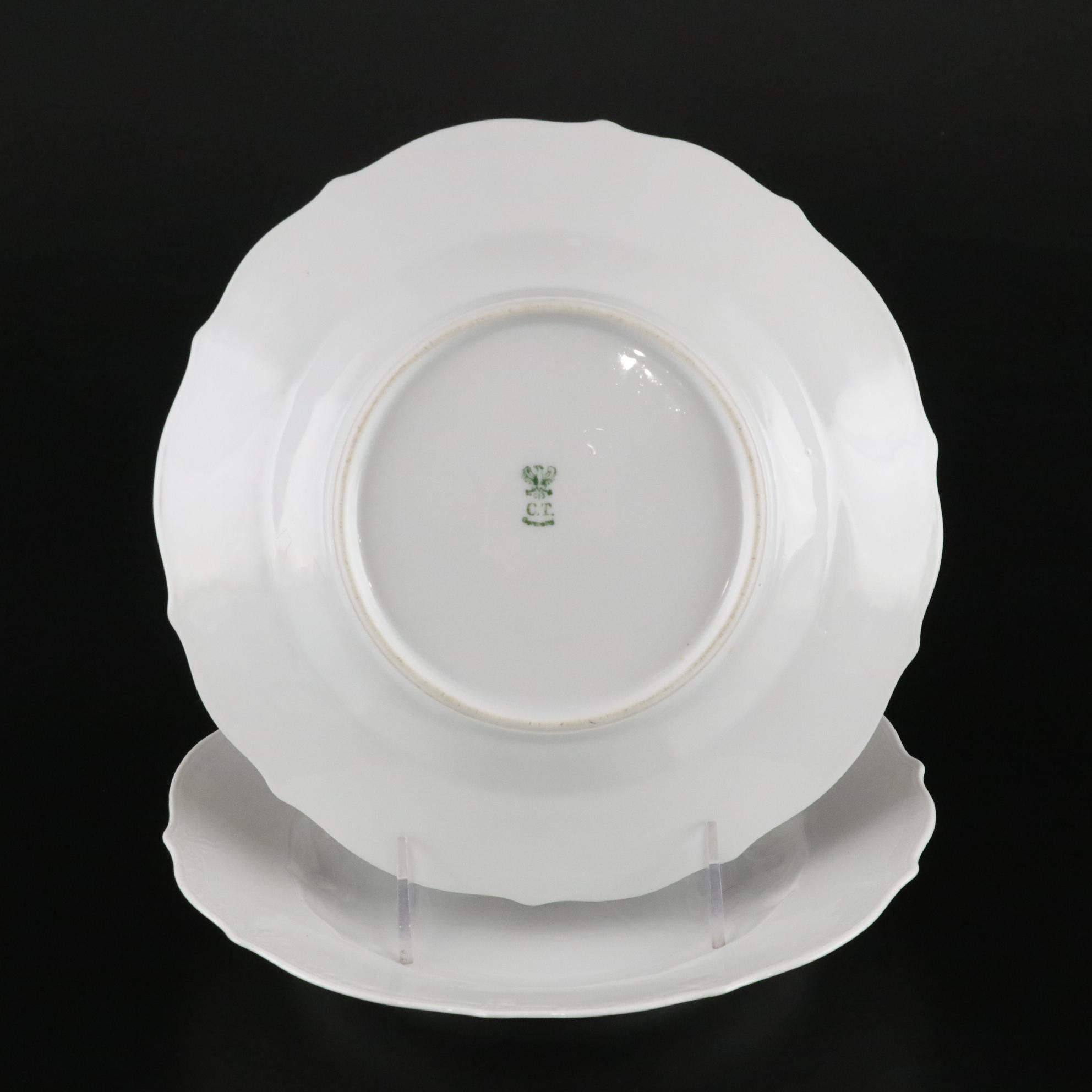 German & French White Porcelain Dishware