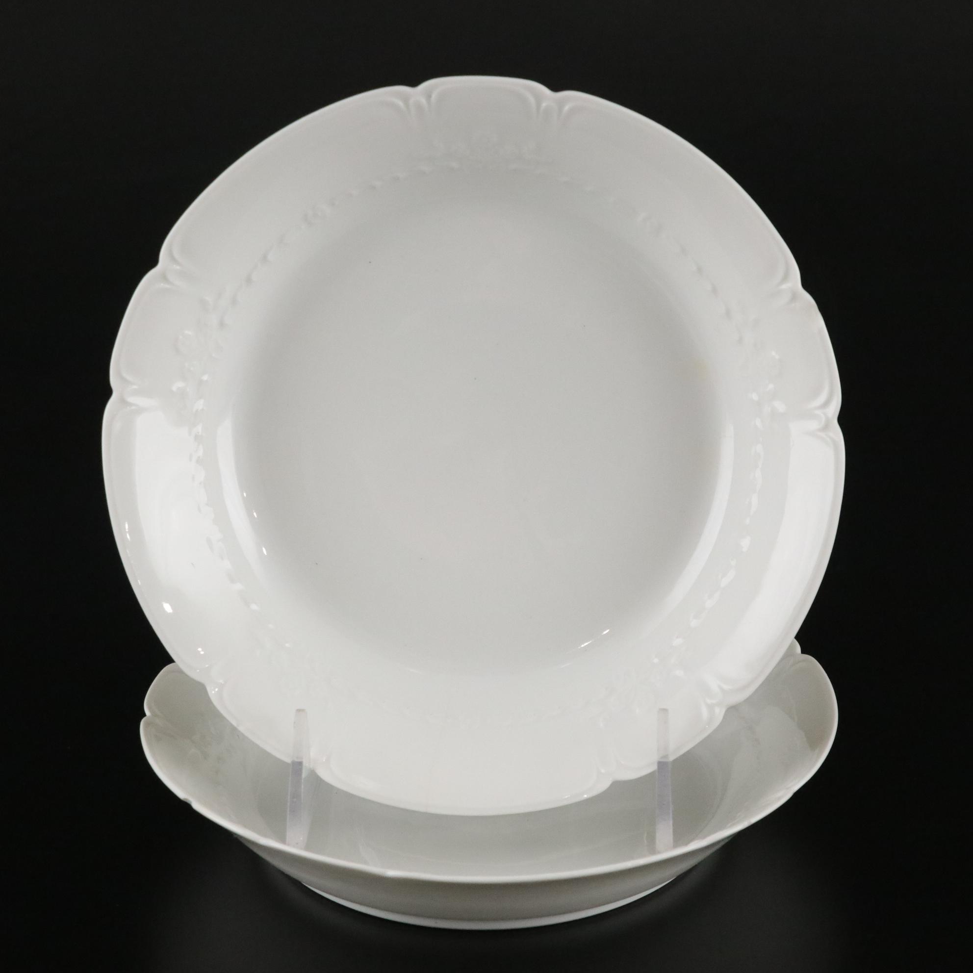 German & French White Porcelain Dishware