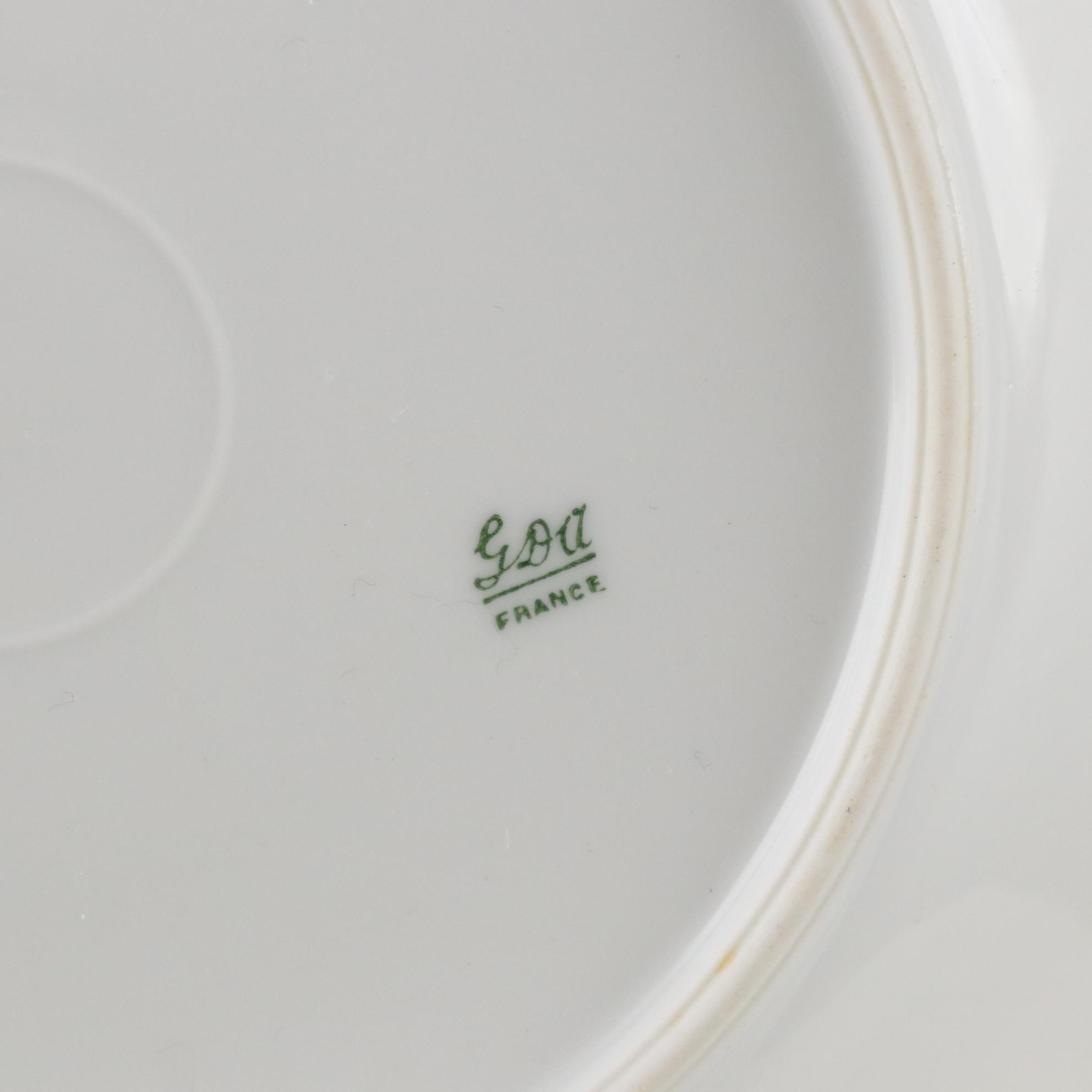 German & French White Porcelain Dishware