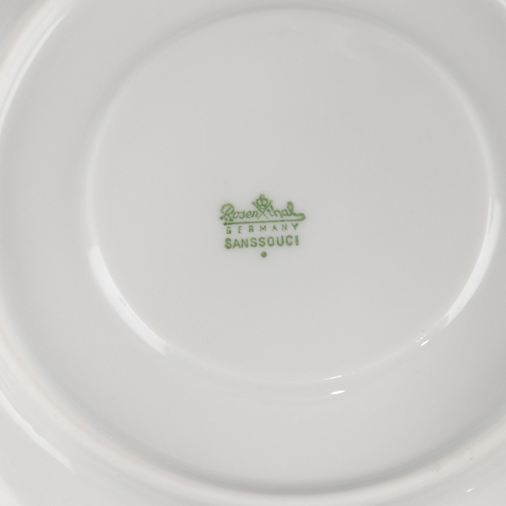 German & French White Porcelain Dishware