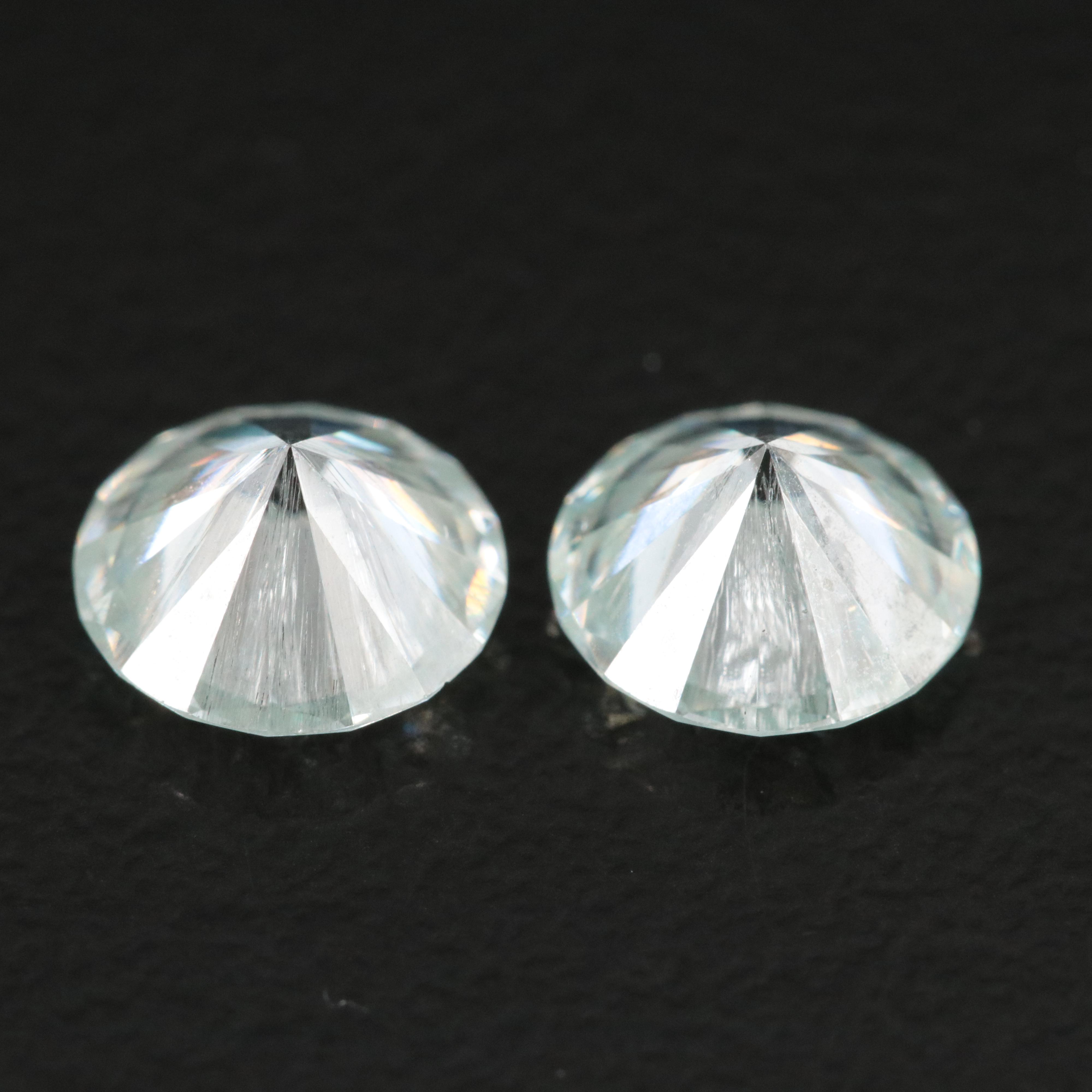Loose Matched Pair 1.81 CTW Moissanites
