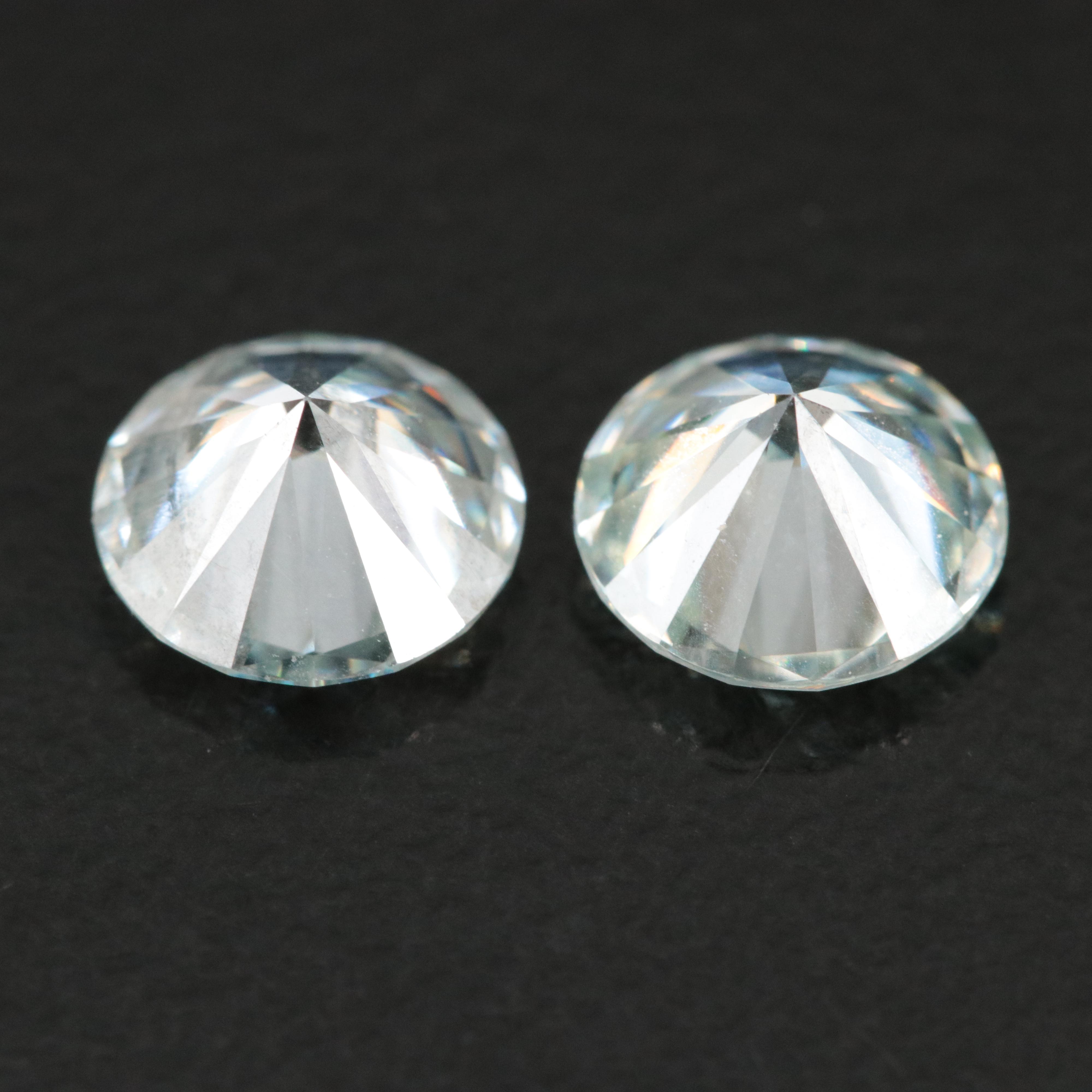 Loose Matched Pair 1.81 CTW Moissanites