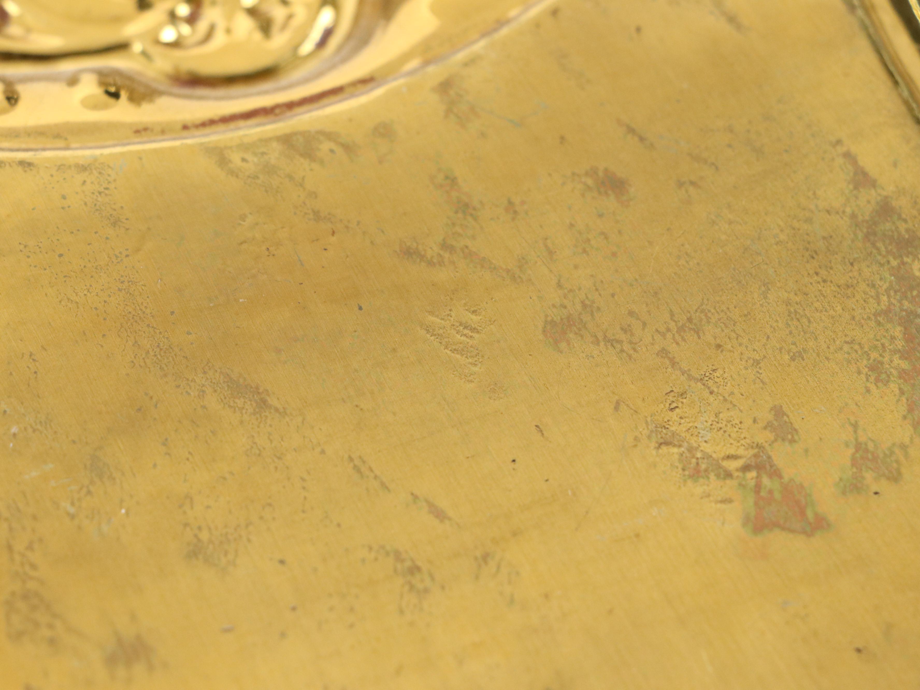 Brass Frog Paperweight, Metal Dustpan, and More Brass Décor