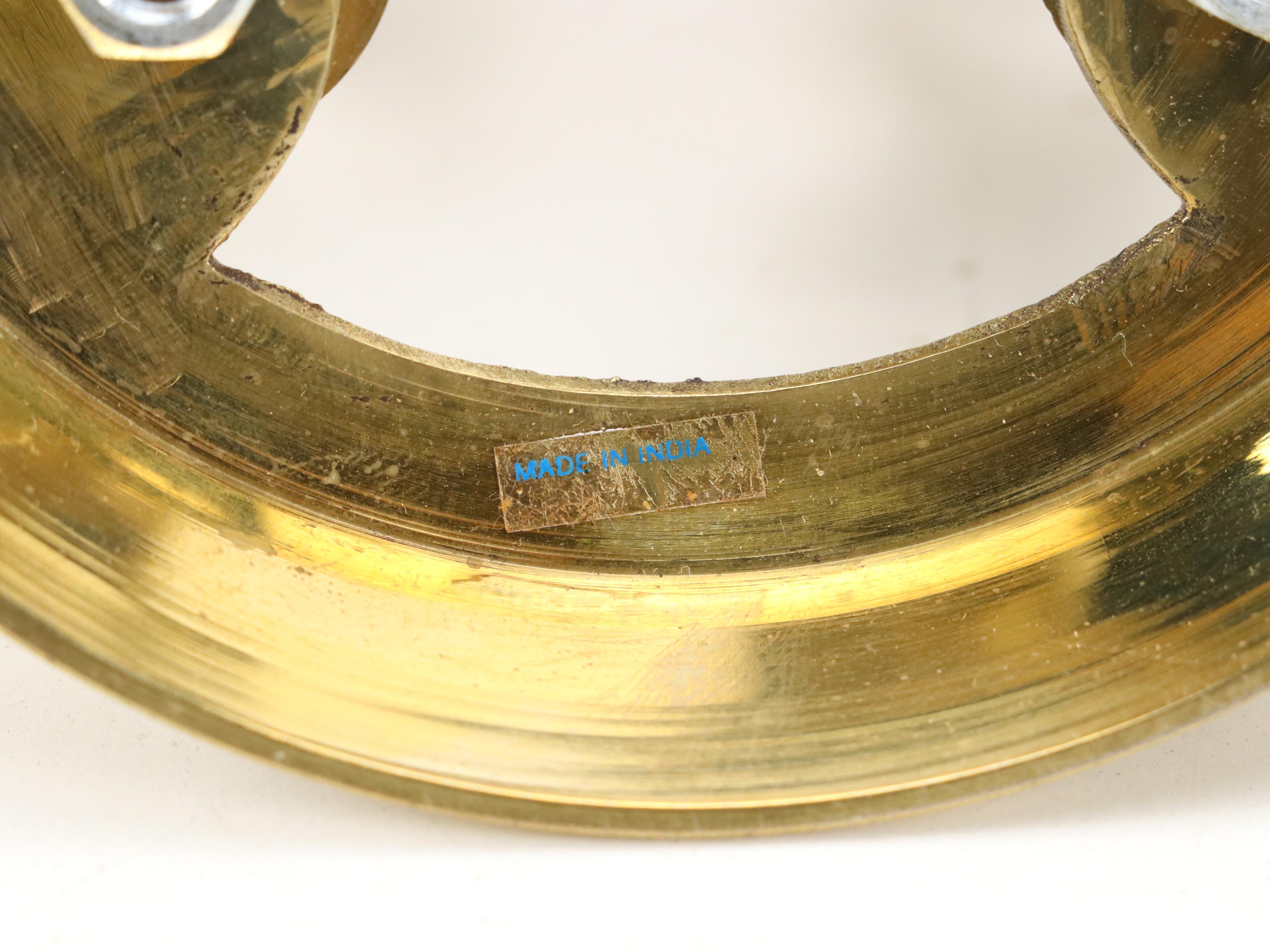 Brass Frog Paperweight, Metal Dustpan, and More Brass Décor