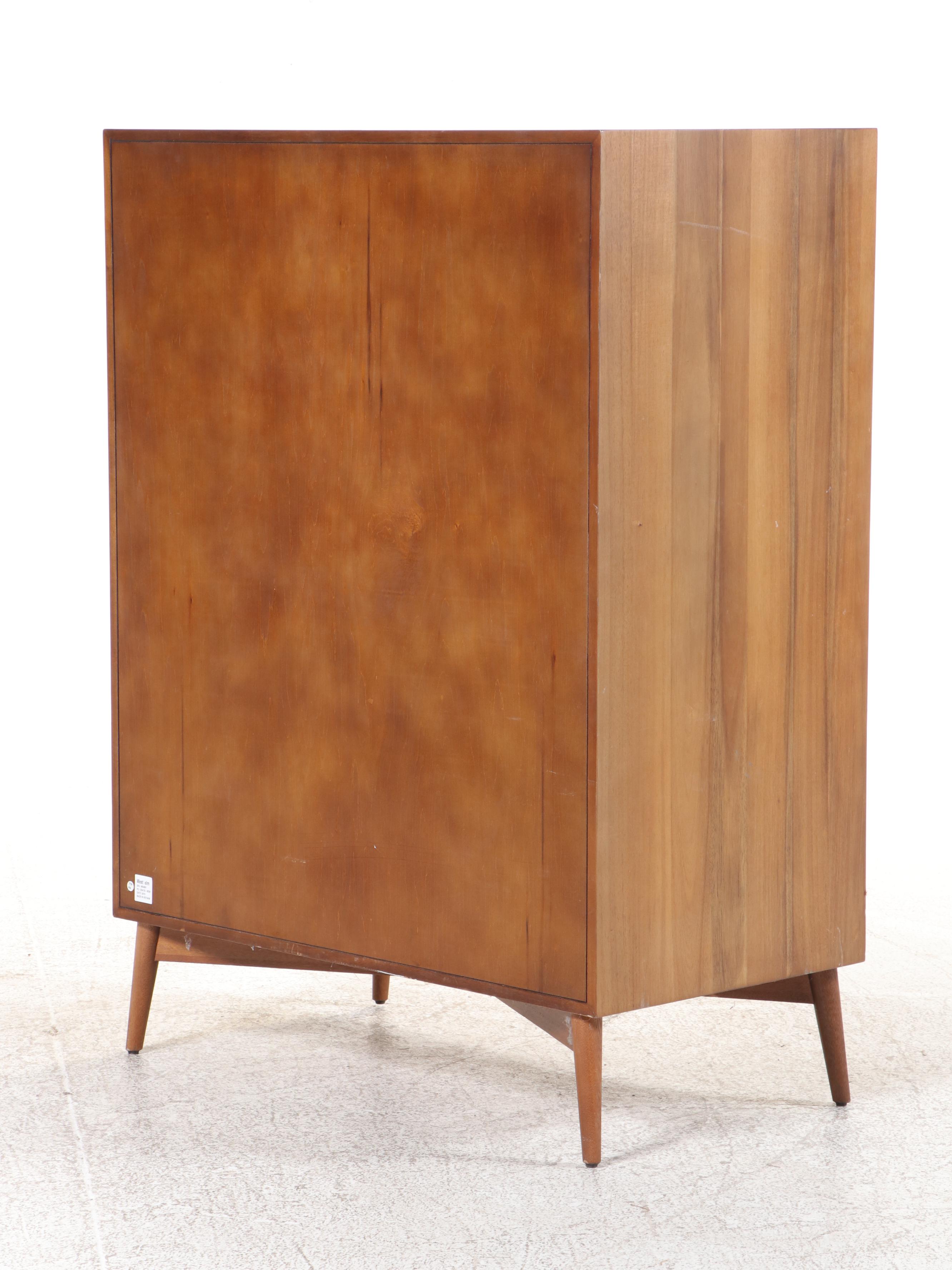 West Elm Mid Century Modern Style Wooden Armoire, 2015