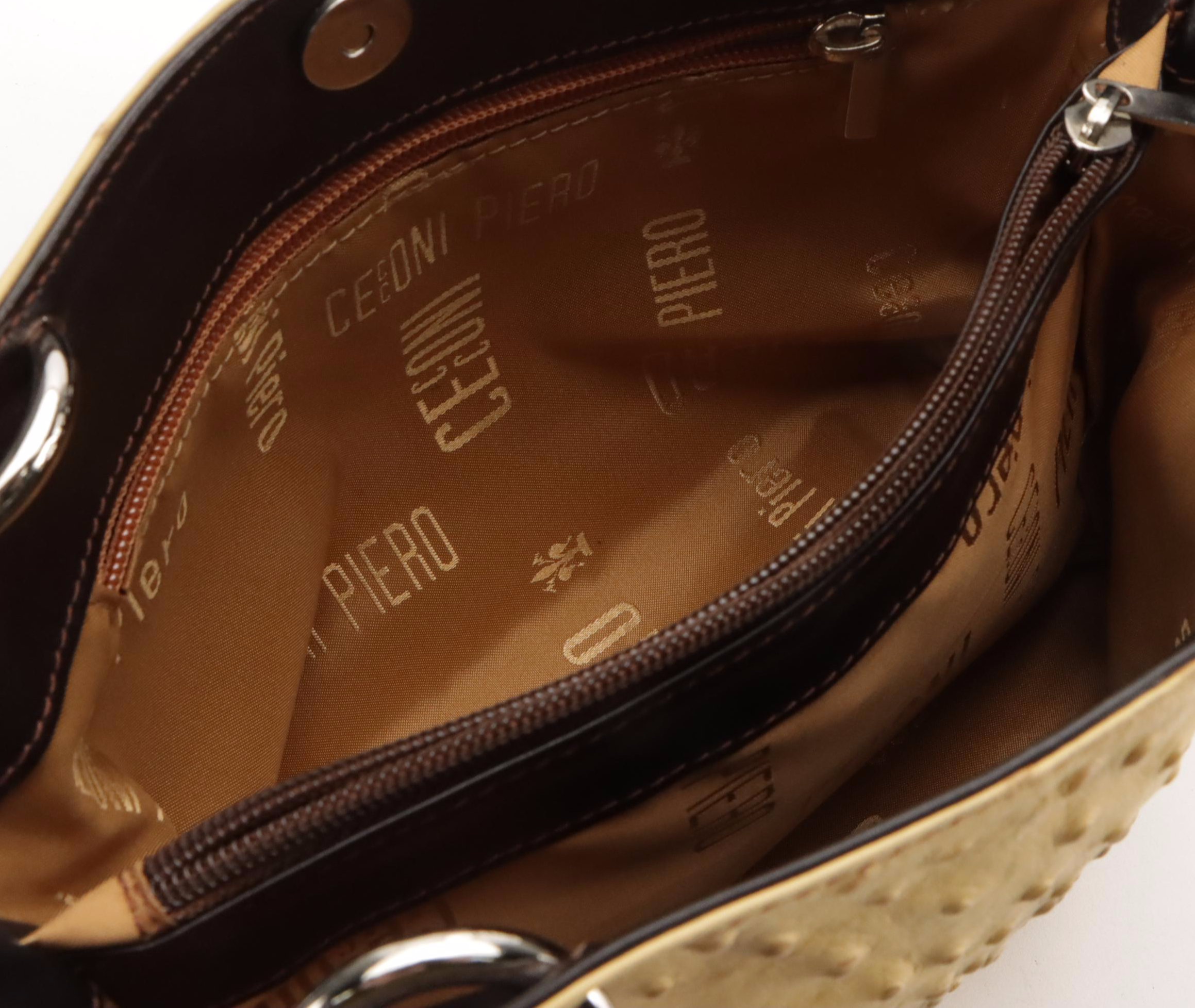 Cecconi Piero Yellow Leather Handbag and Cynthia Rowley Croc Embossed Hobo Bag