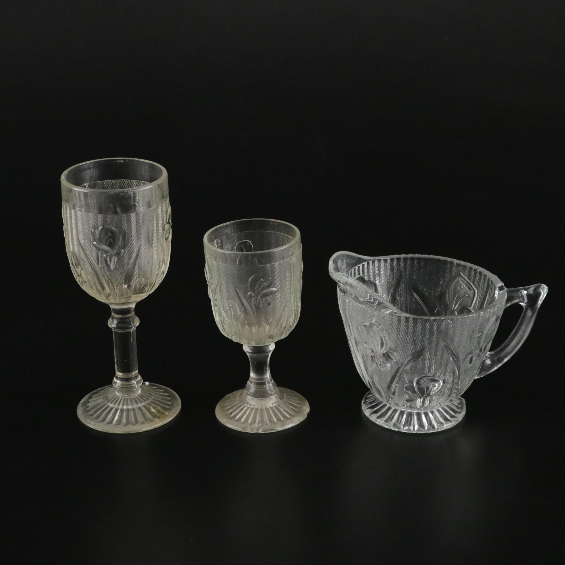 Jeannette Glass "Iris" Stemware