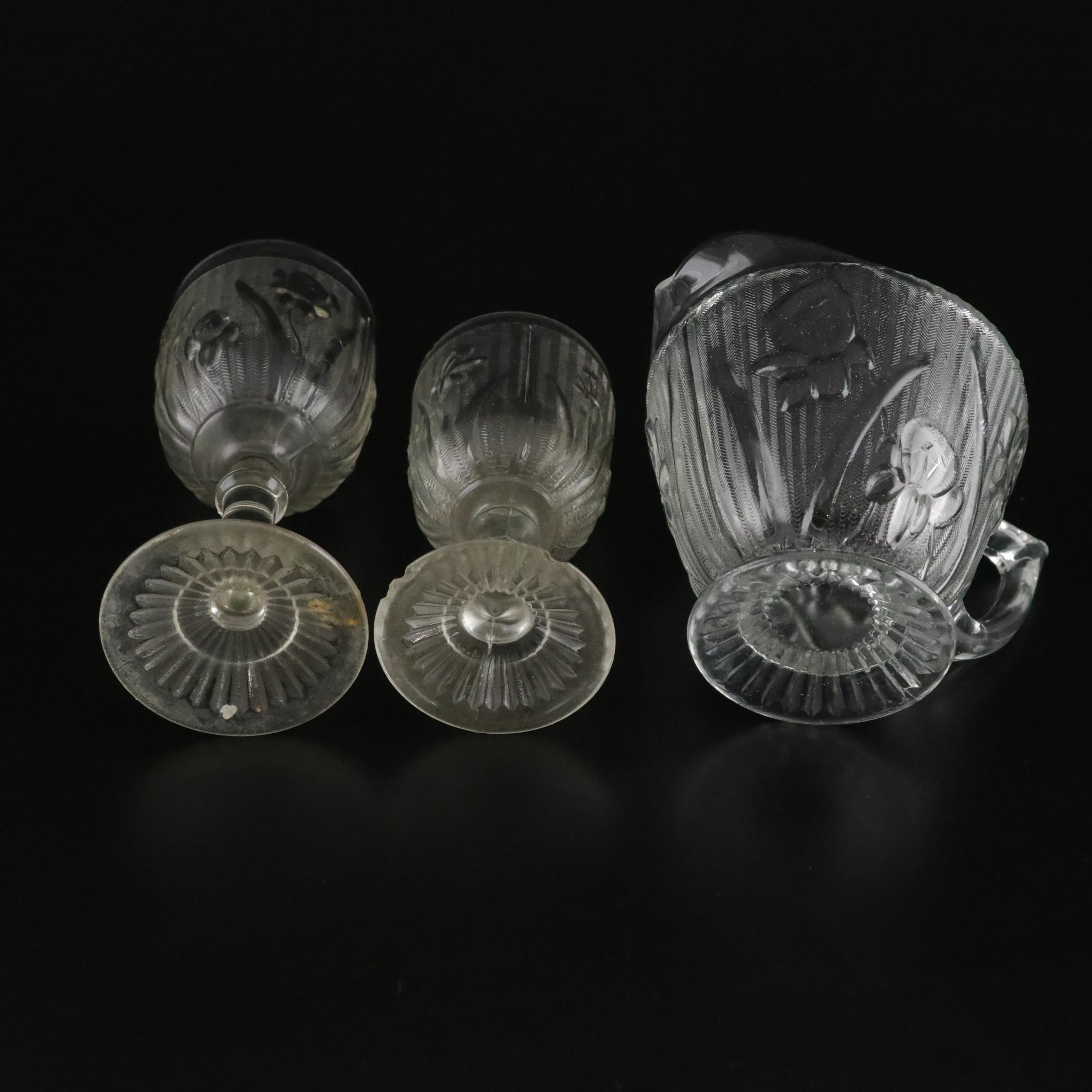 Jeannette Glass "Iris" Stemware