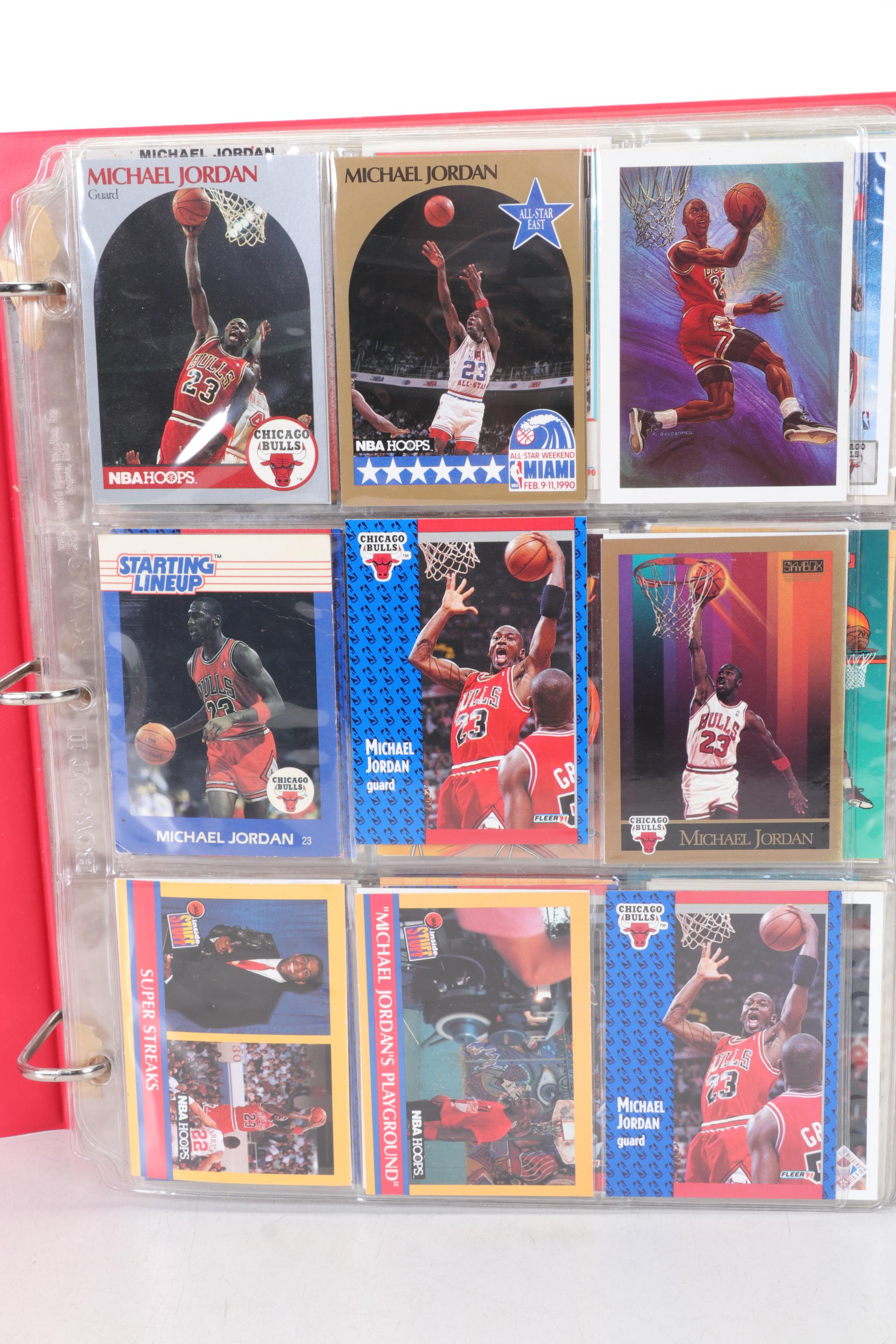 NBA Basketball Sports Trading Cards, Late 1980s to Early 1990s