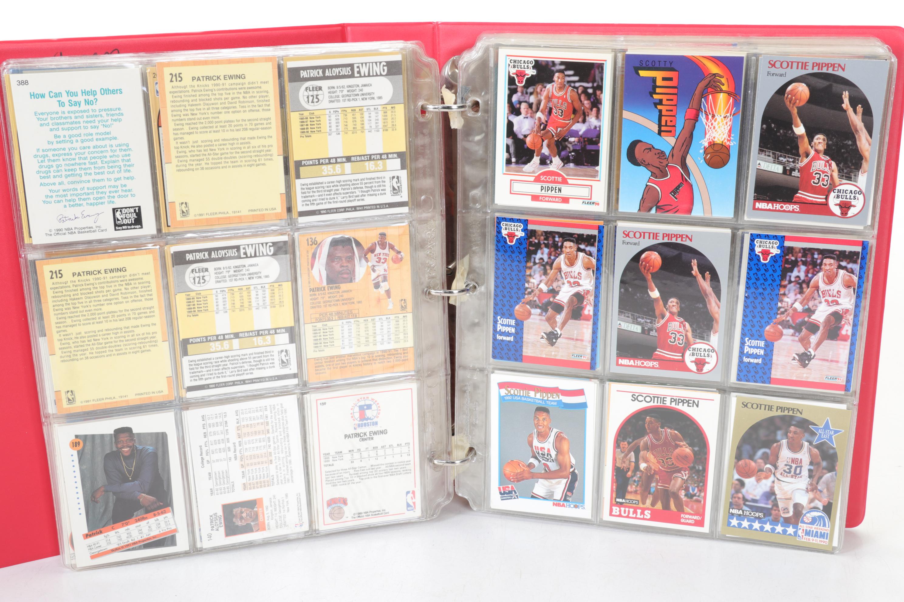 NBA Basketball Sports Trading Cards, Late 1980s to Early 1990s