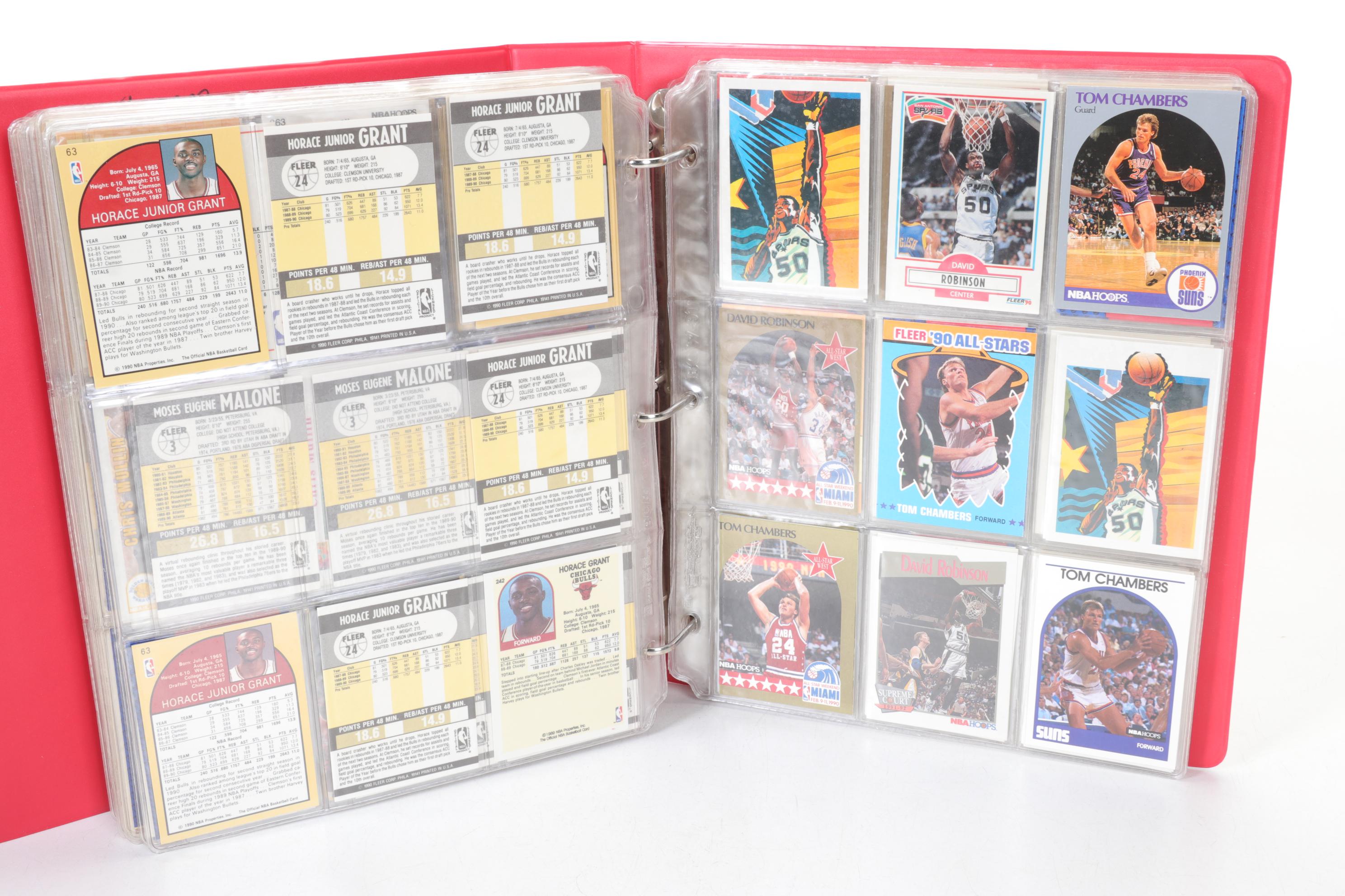 NBA Basketball Sports Trading Cards, Late 1980s to Early 1990s