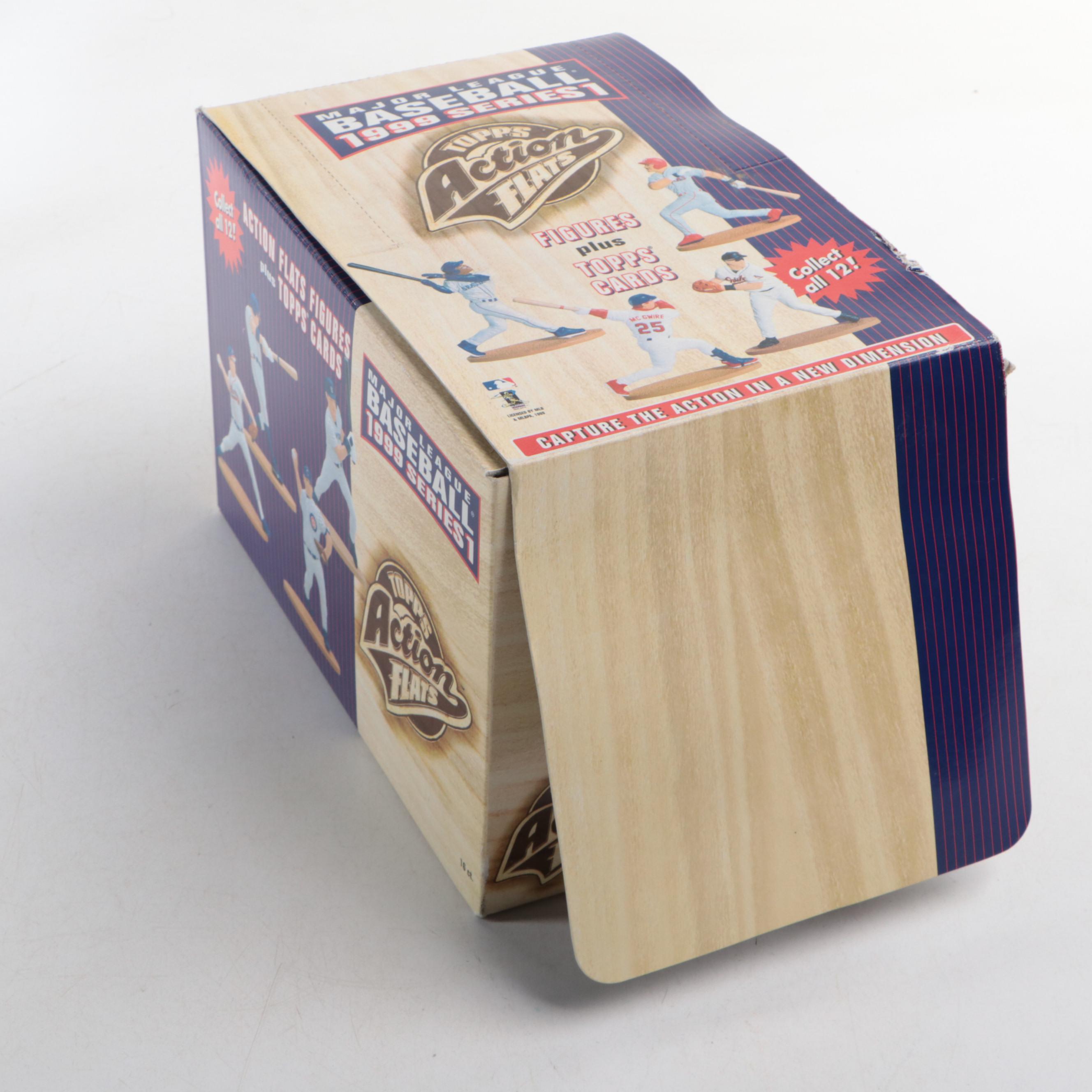 Sealed Topps Action Flats Figures Featuring Derek Jeter, Ken Griffey Jr, & More