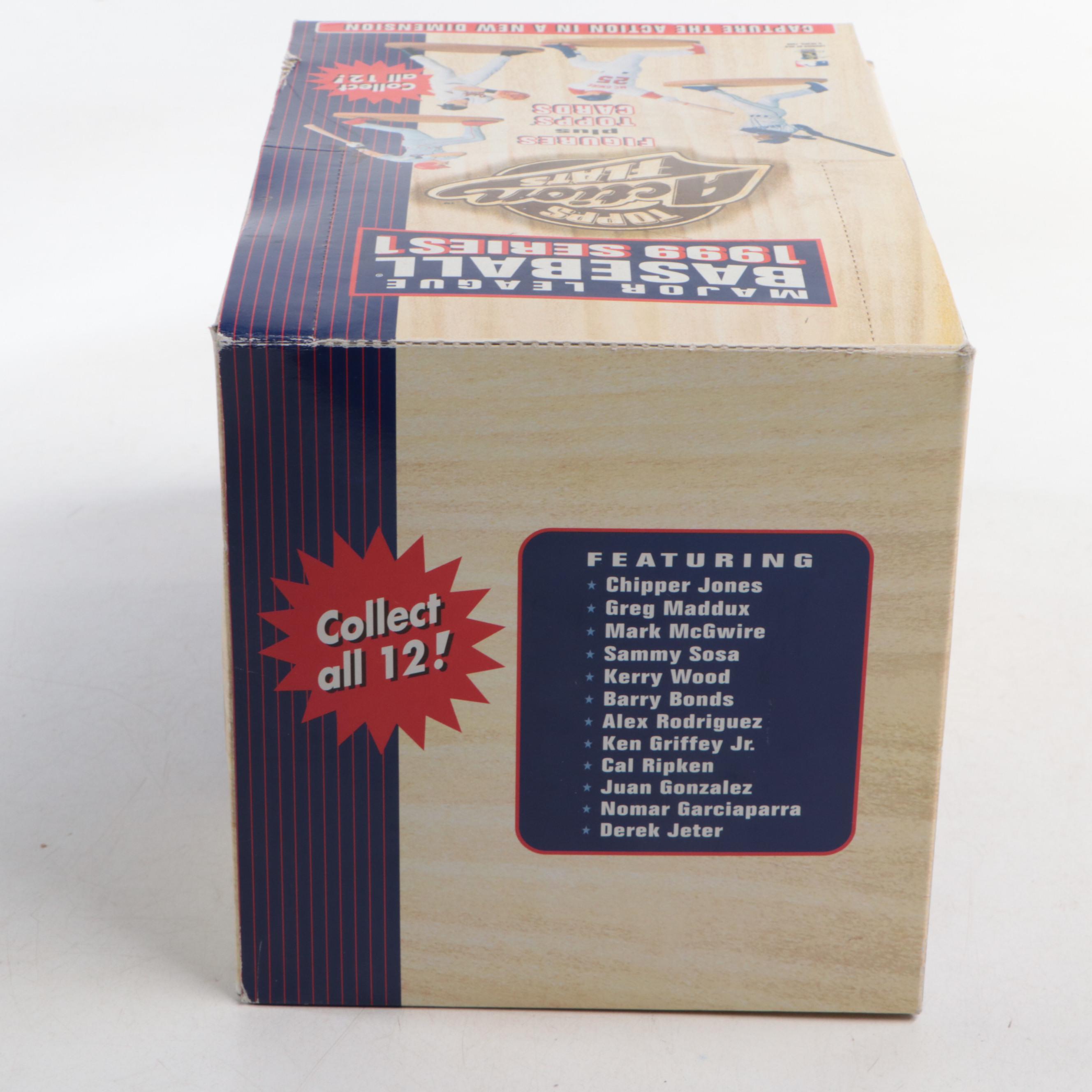 Sealed Topps Action Flats Figures Featuring Derek Jeter, Ken Griffey Jr, & More