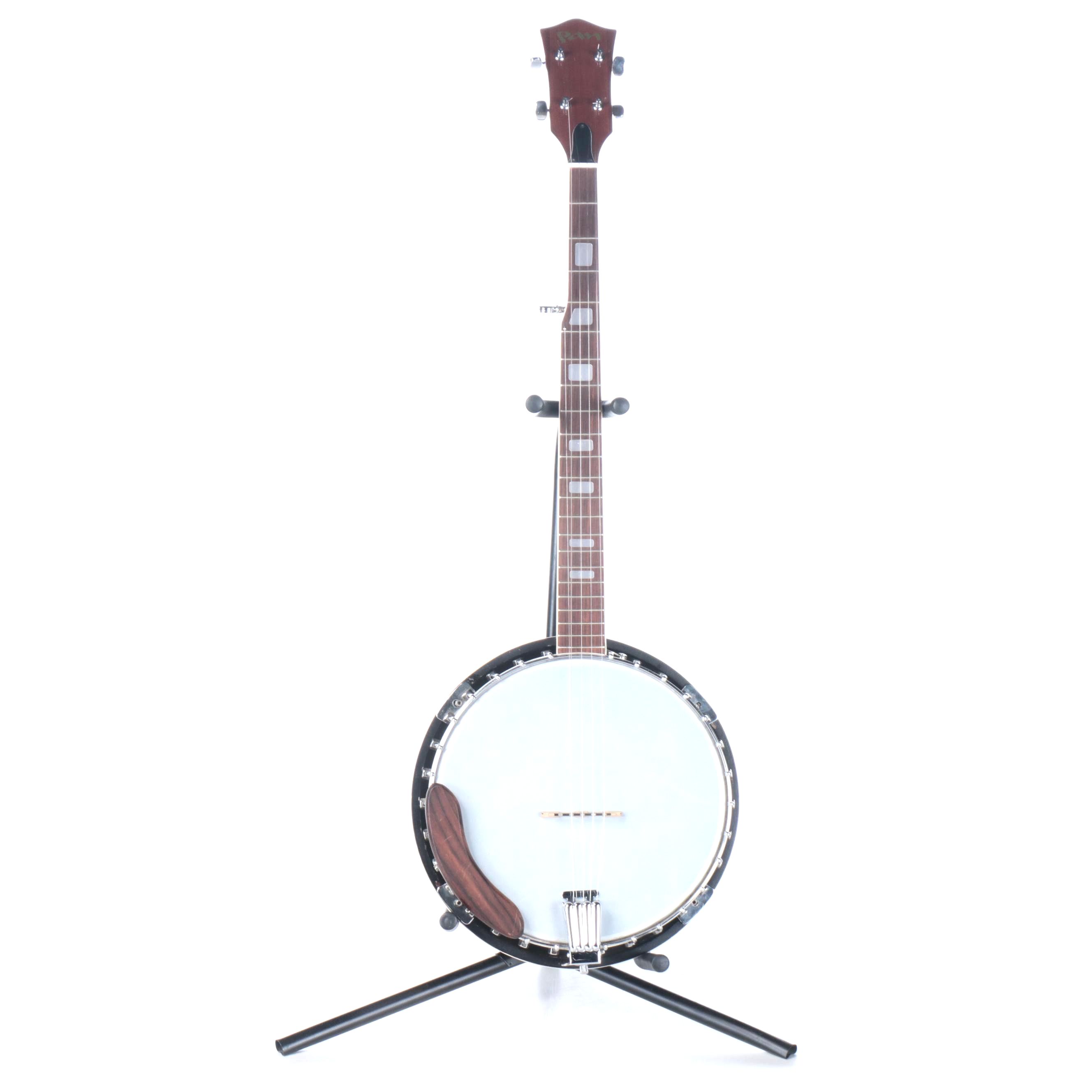 Japanese Made Pan Five-String Rosewood Fretboard and Mahogany Banjo