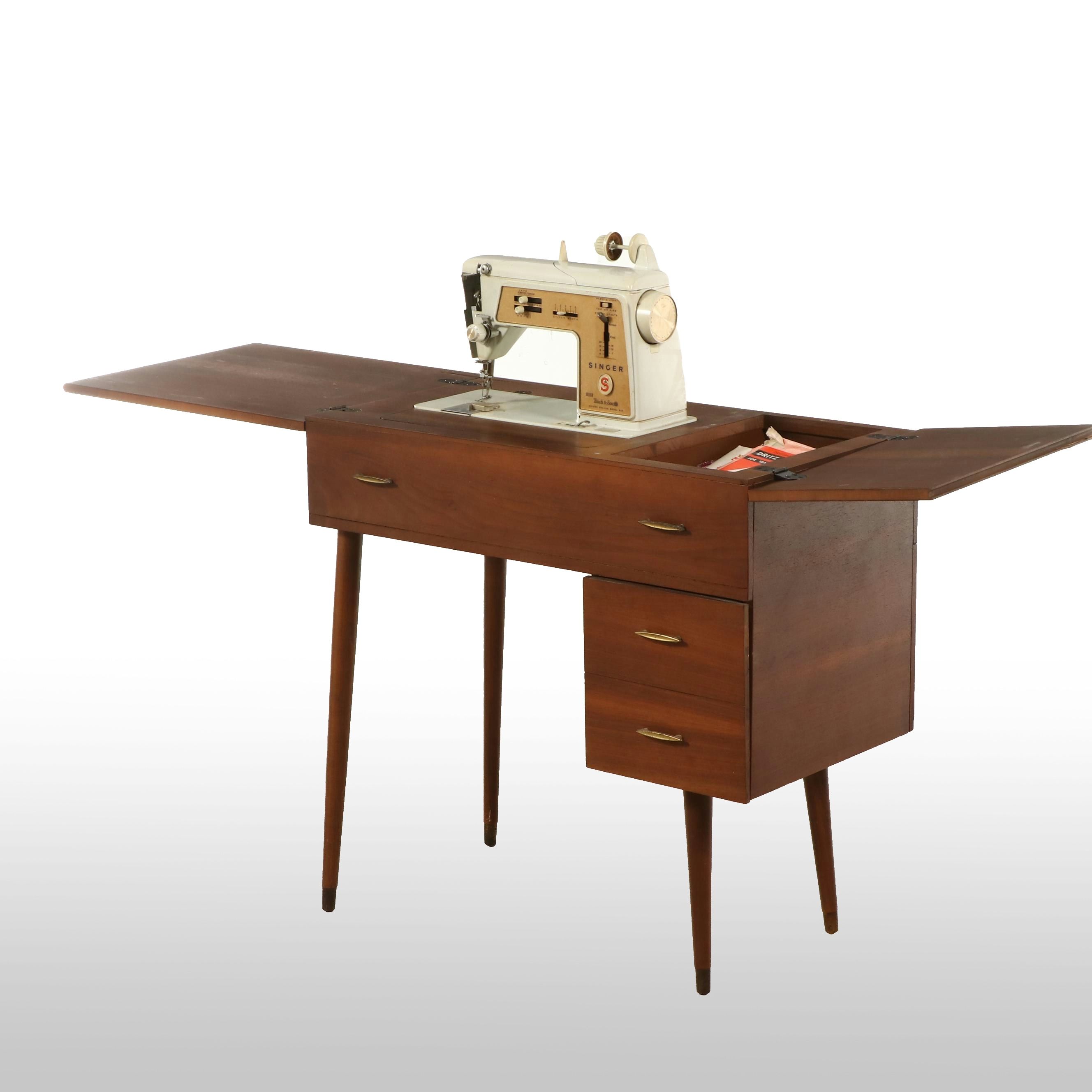 Singer Touch & Sew Deluxe Zig-Zag Model 620 Sewing Machine and Table