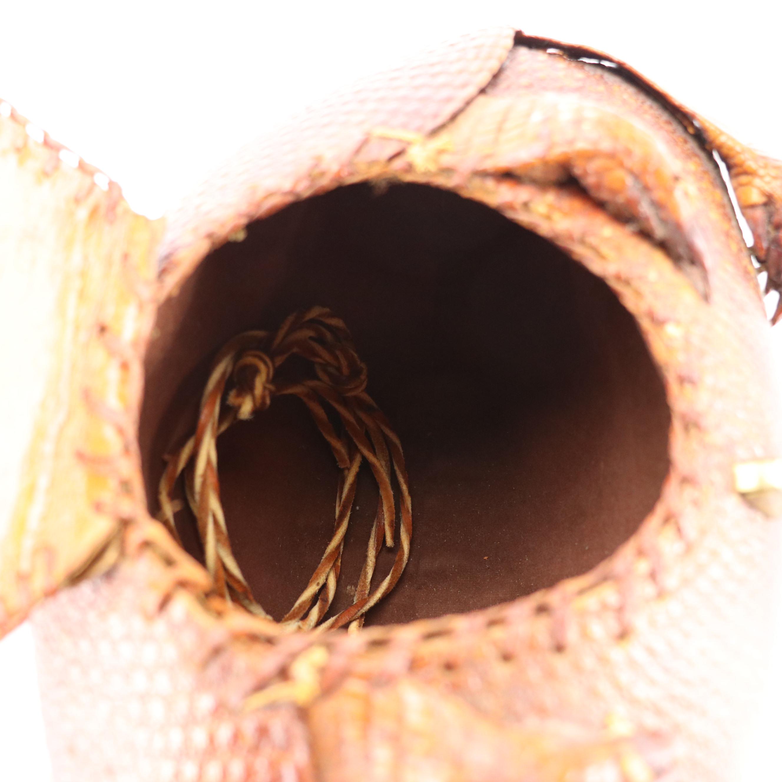 Nine-Banded Armadillo Hide Handbag