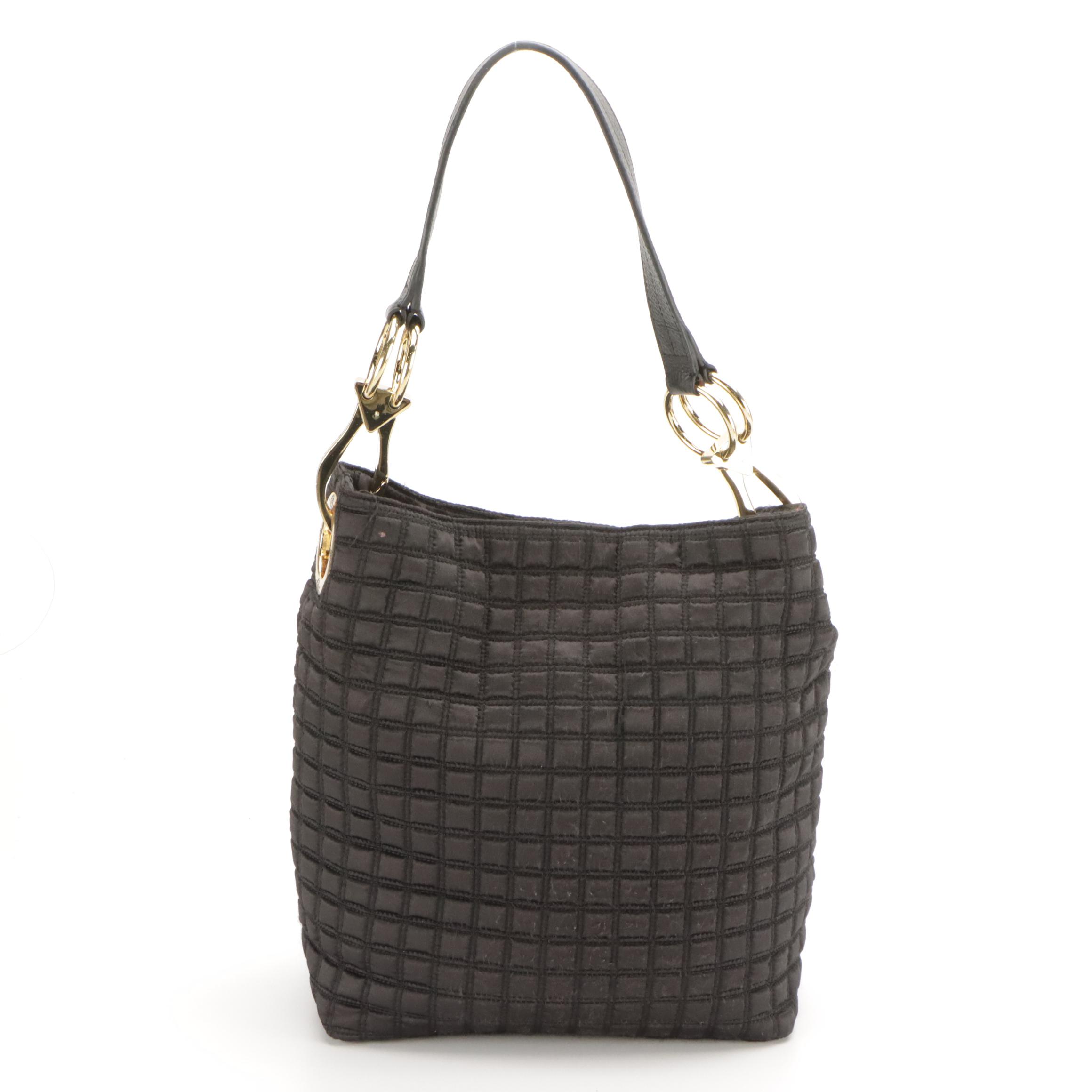 JPK Paris 75 Quilted Satin Hobo Bag and Karl Lagerfeld Textured Faux Leather Bag