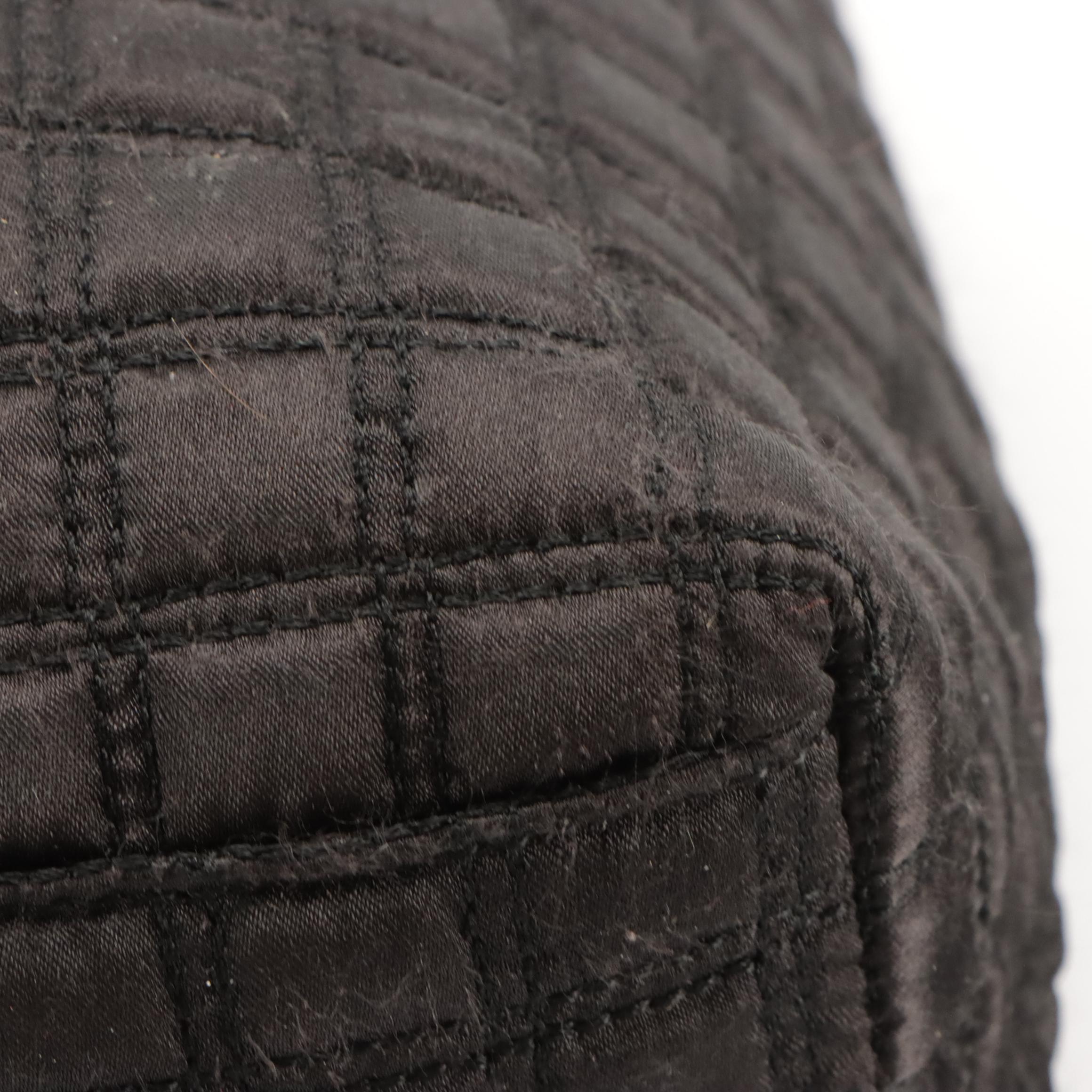 JPK Paris 75 Quilted Satin Hobo Bag and Karl Lagerfeld Textured Faux Leather Bag