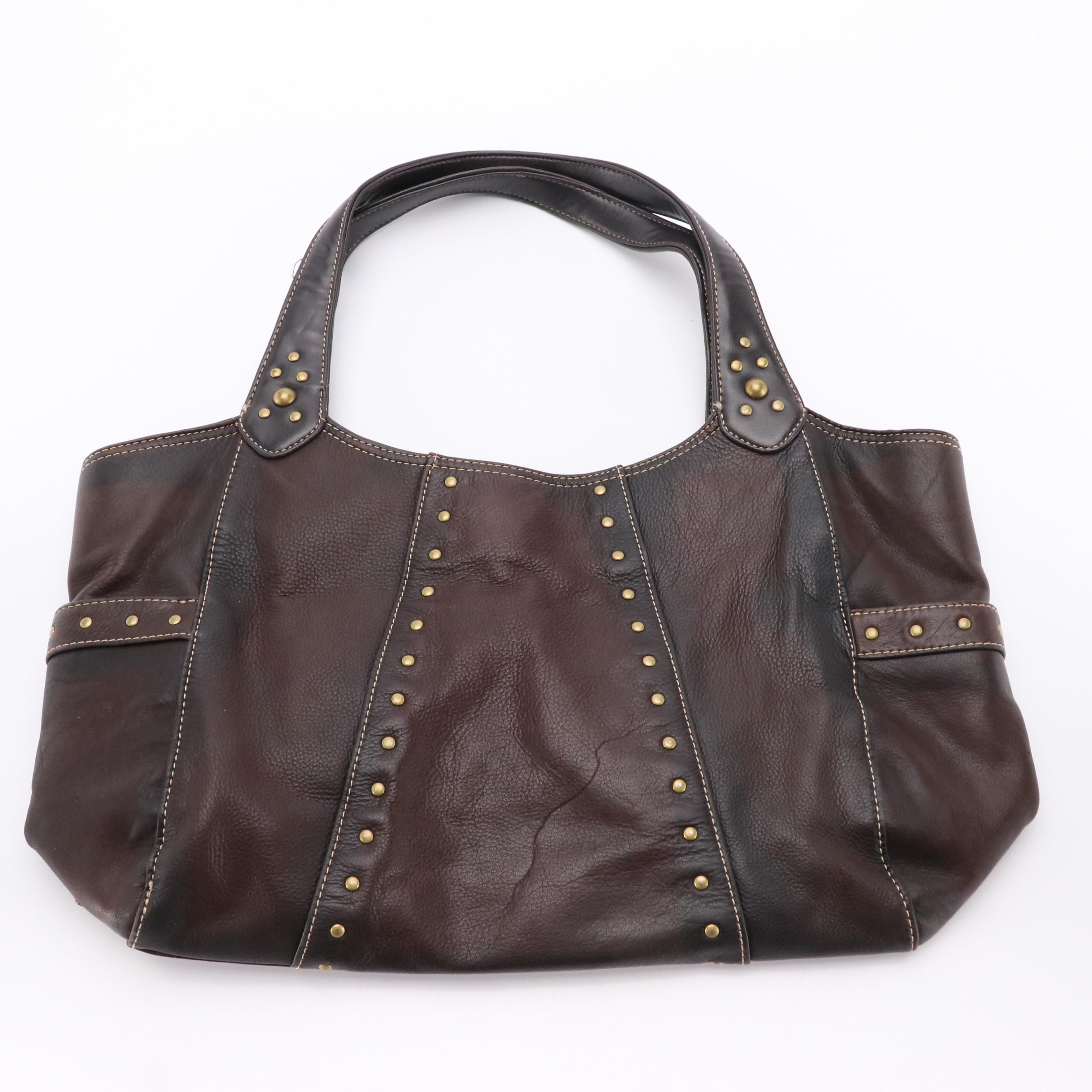 Cole Haan Metallic Leather Crossbody Bag and Kenneth Cole Brown Shoulder Bag