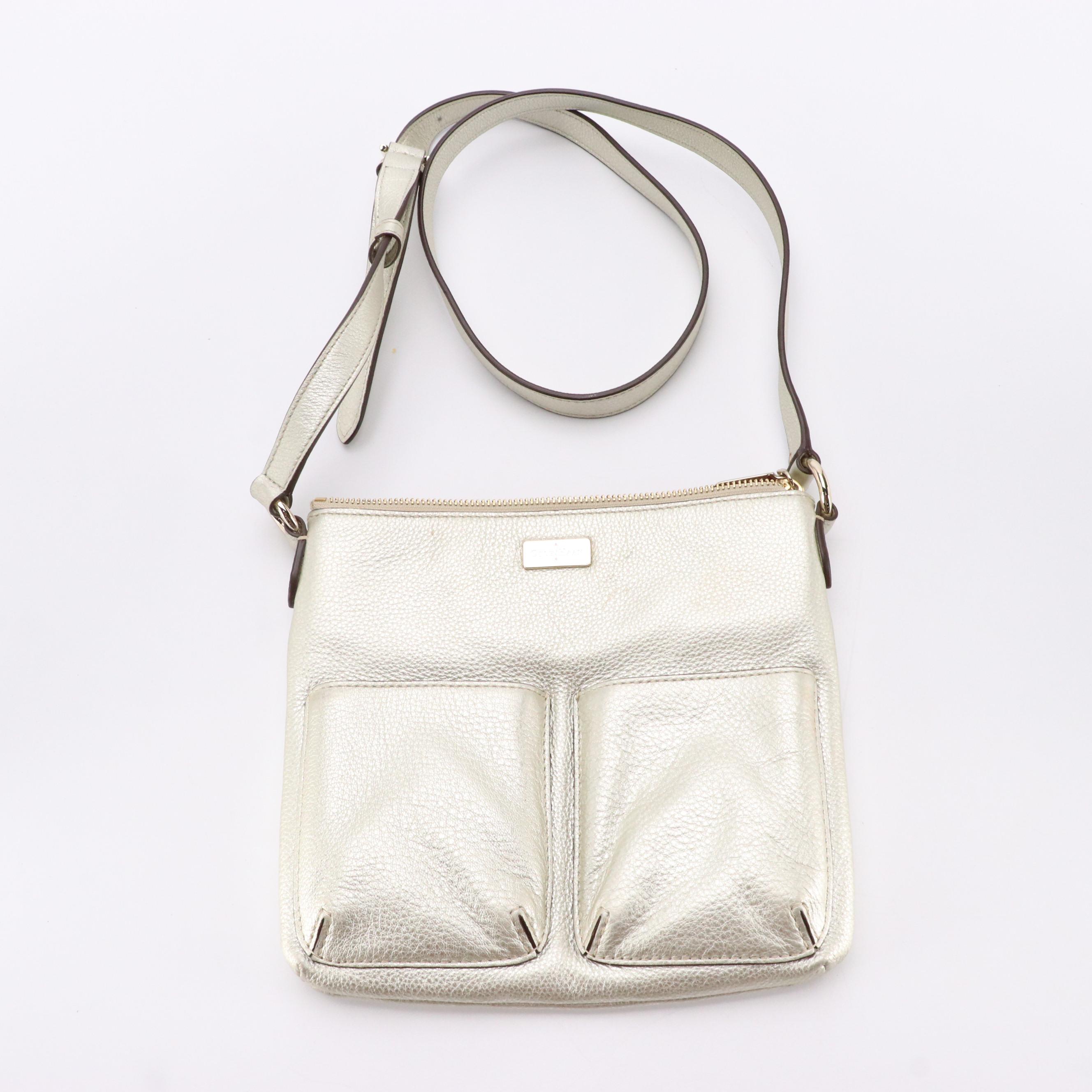 Cole Haan Metallic Leather Crossbody Bag and Kenneth Cole Brown Shoulder Bag