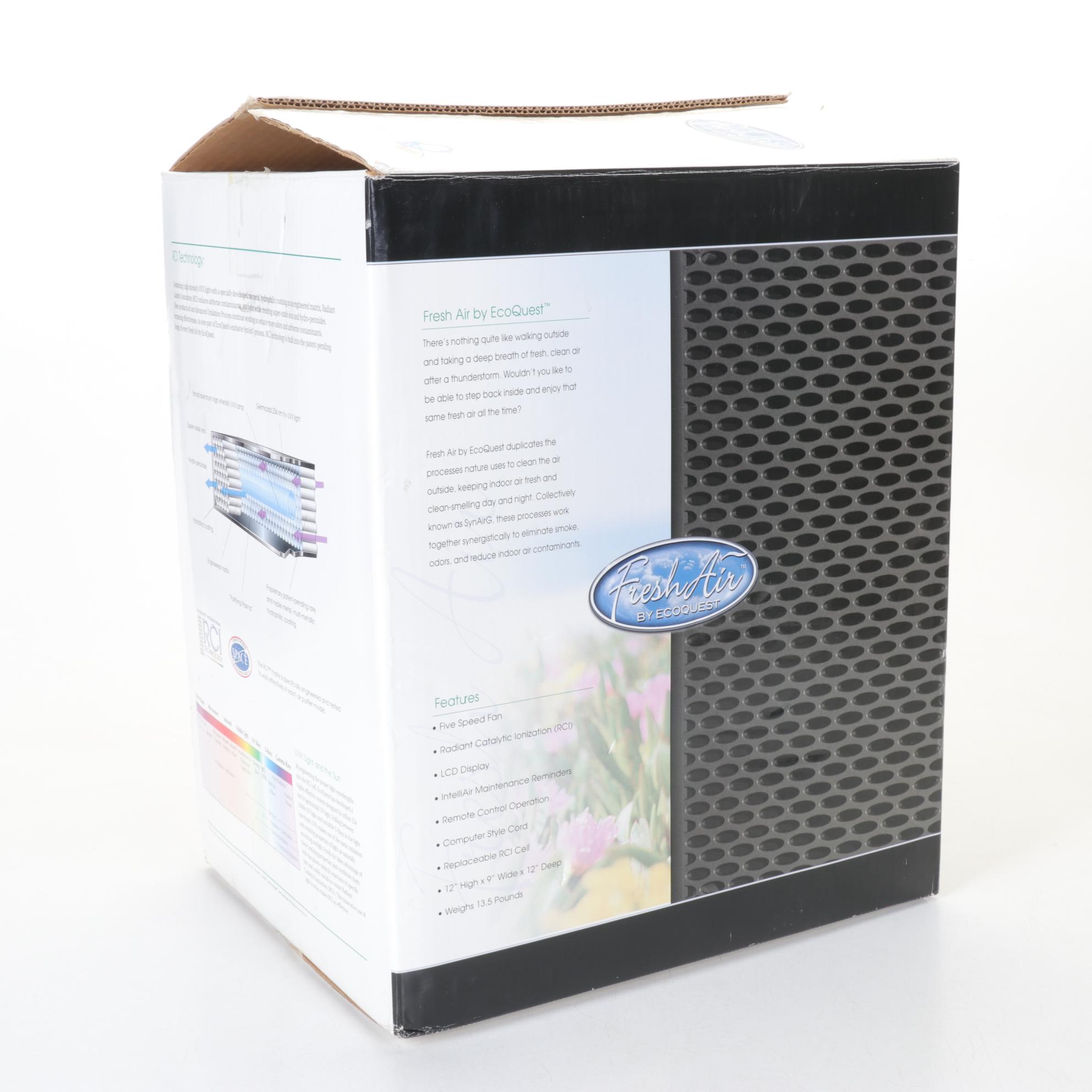 Fresh Air by Ecoquest Air Purifier with SynAirG Technology