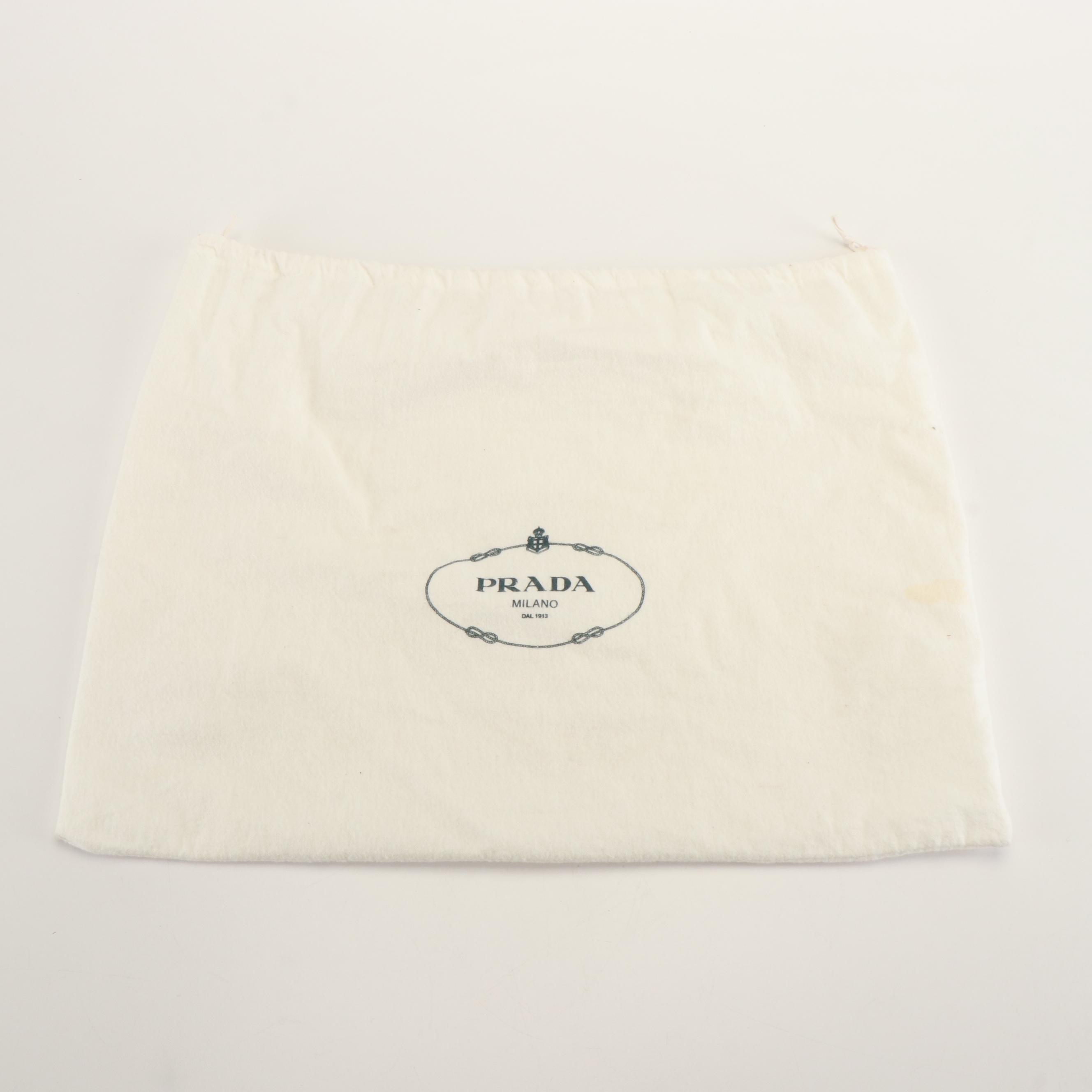 Prada Handle Bag in Desert Vitello Shine Leather