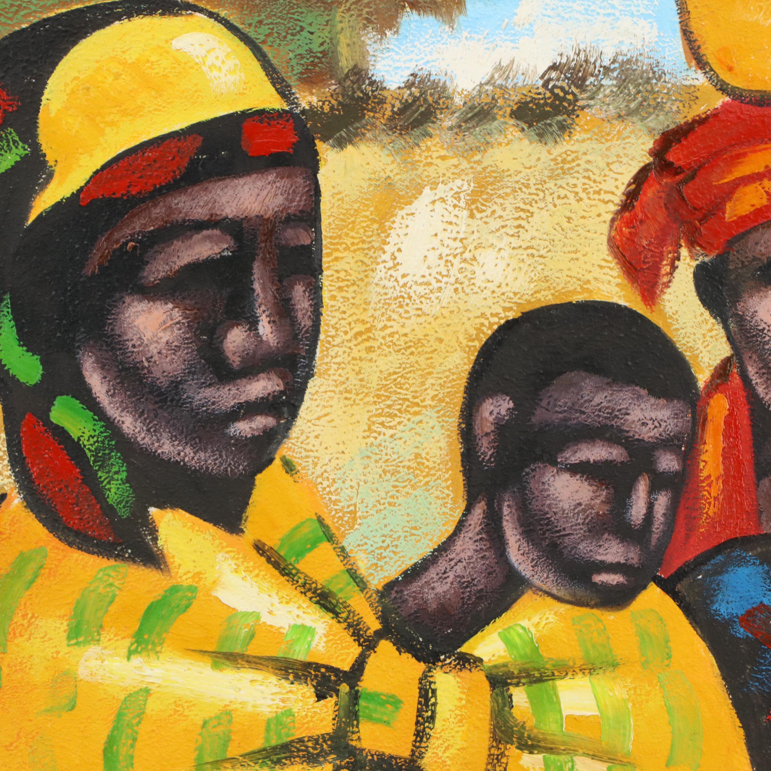 Stylized African Figural Painting