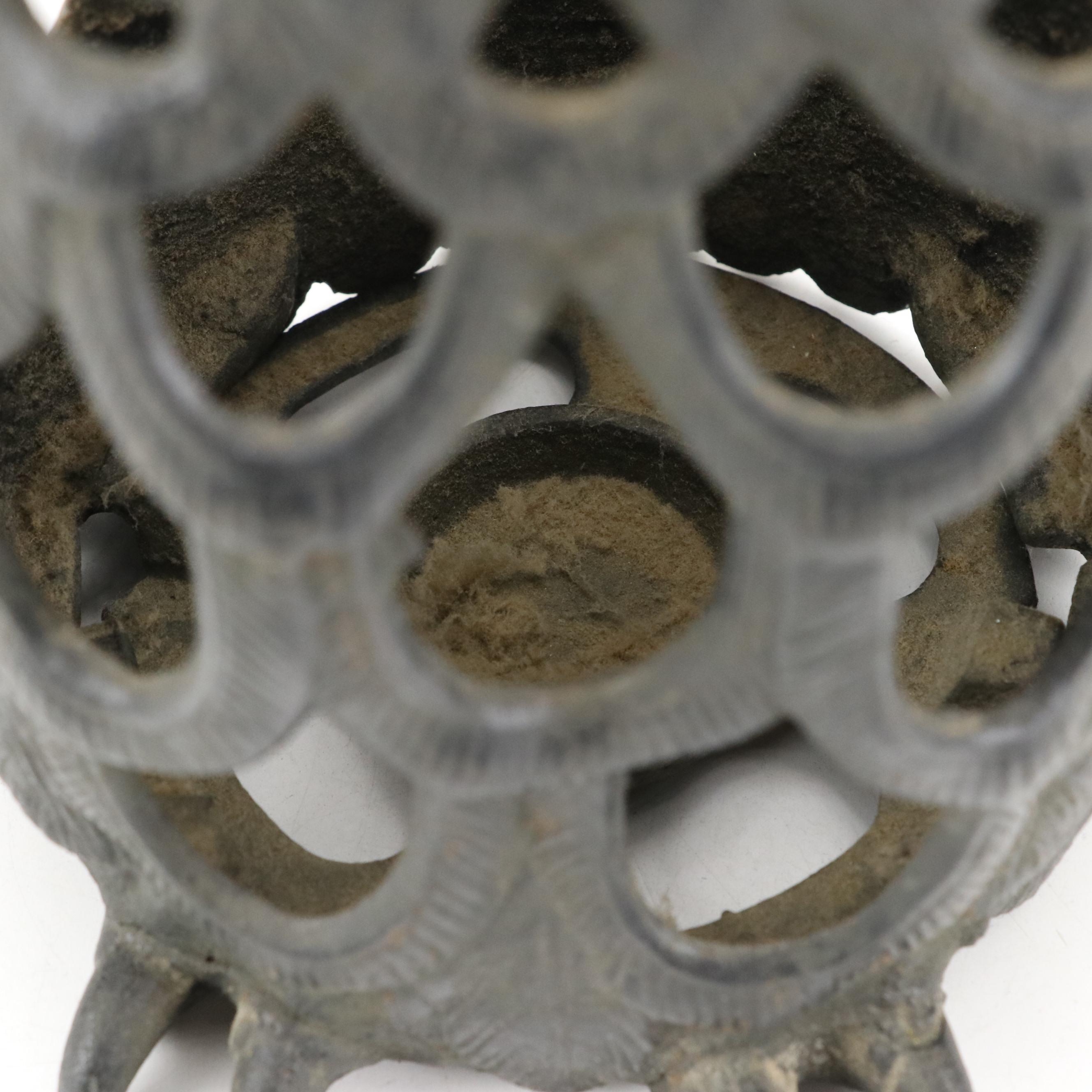 Cast Iron Figural Owl and Eagle Luminaries