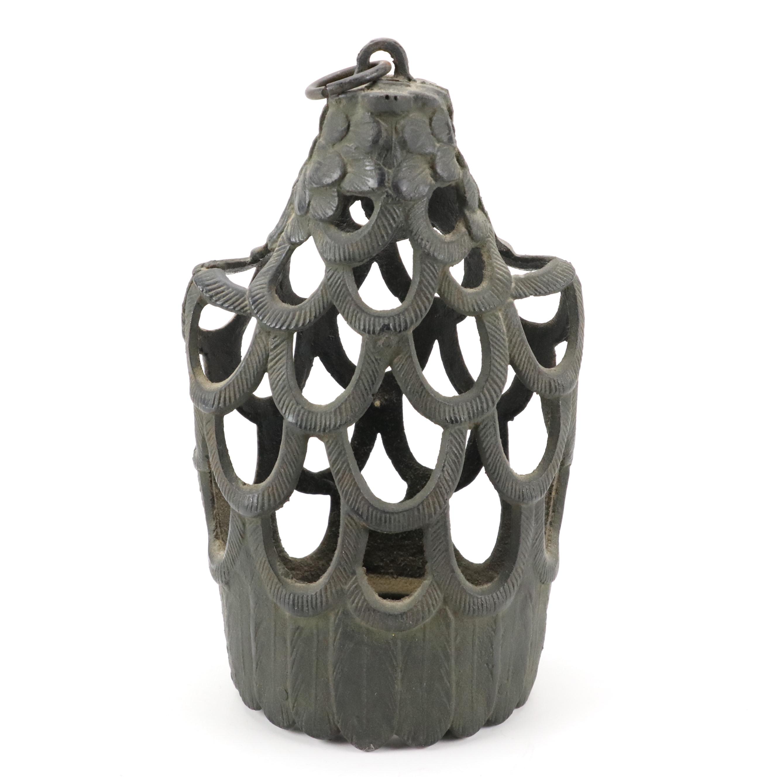 Cast Iron Figural Owl and Eagle Luminaries