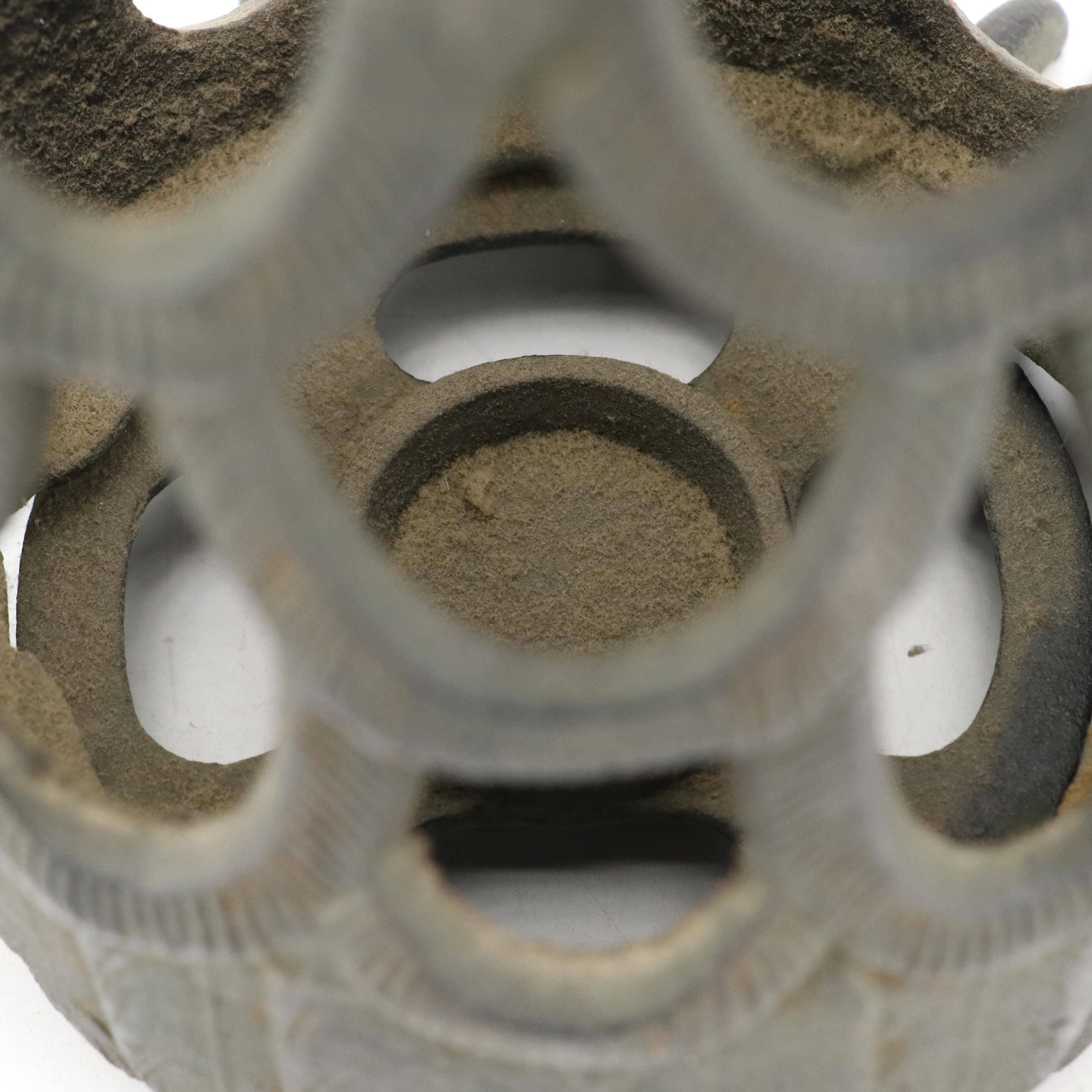 Cast Iron Figural Owl and Eagle Luminaries