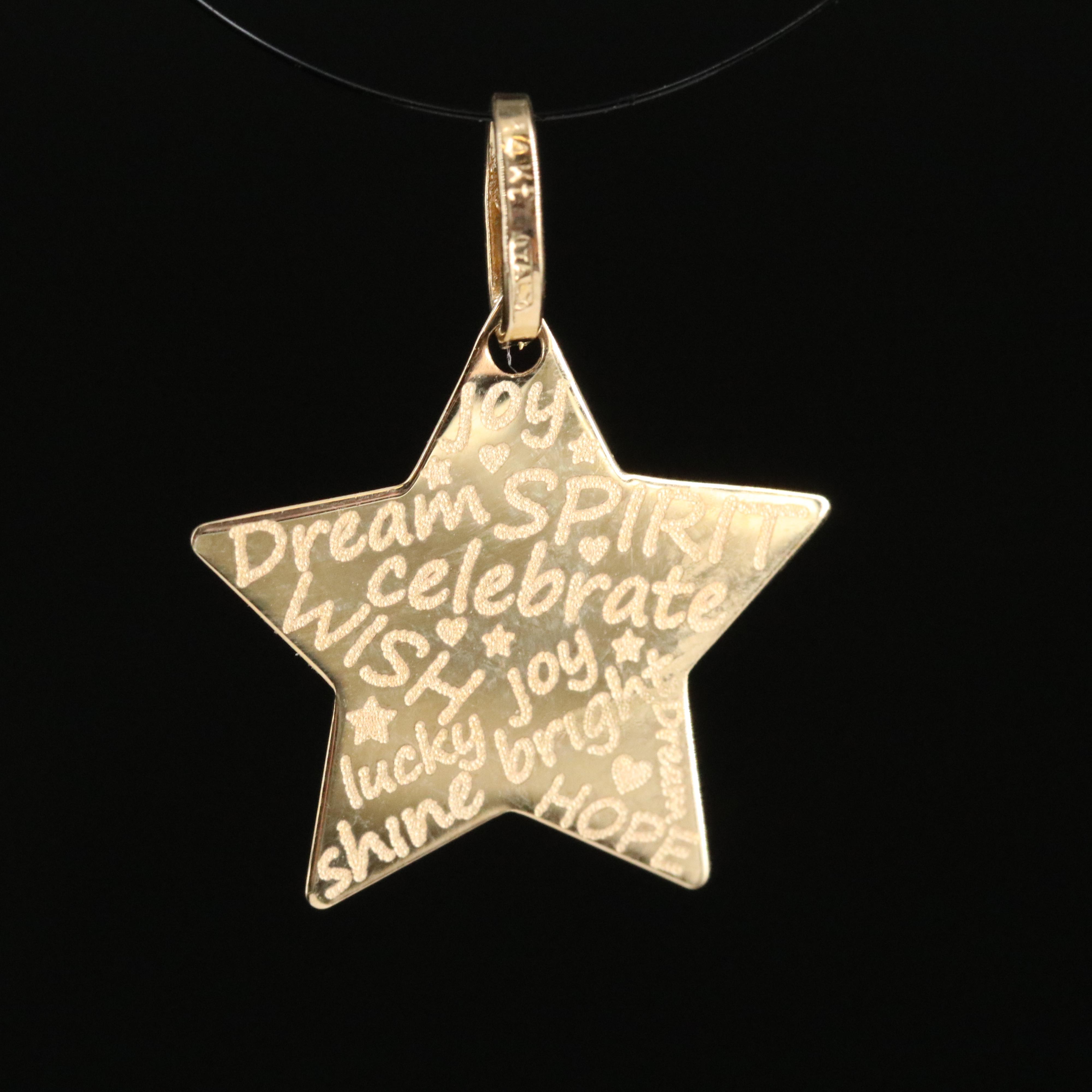 14K Inspiration Star Pendant