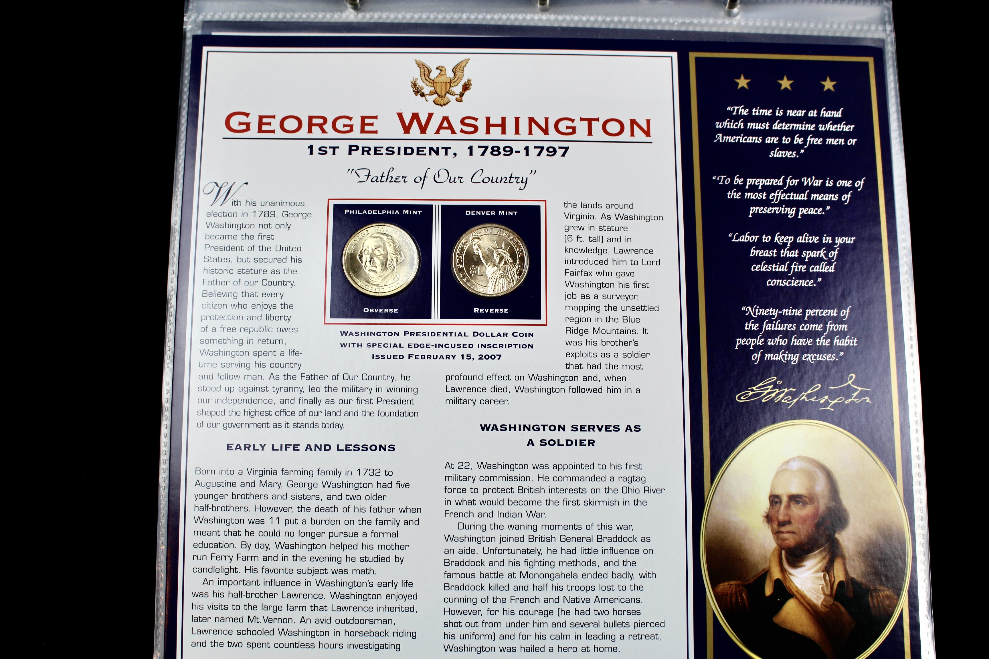 U.S. Presidential Dollar Coin Collection