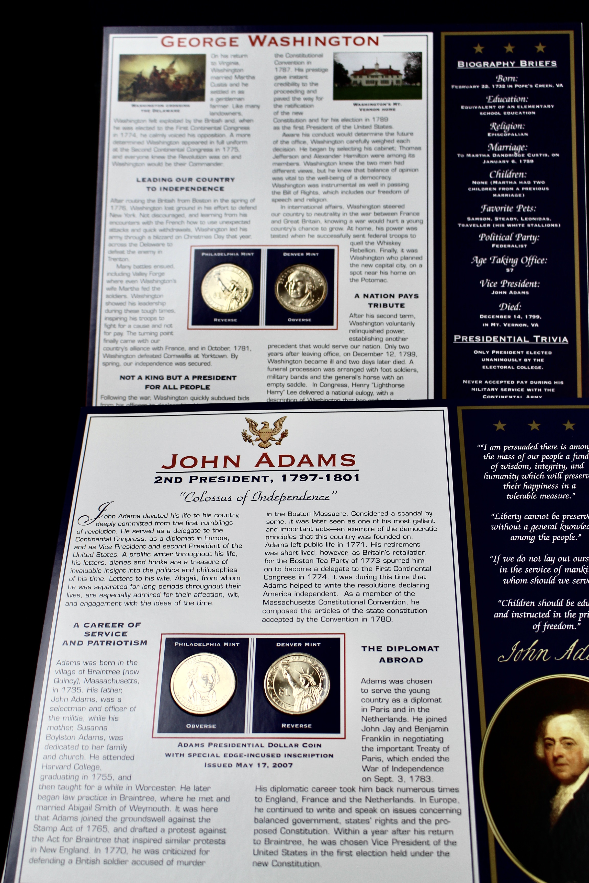 U.S. Presidential Dollar Coin Collection