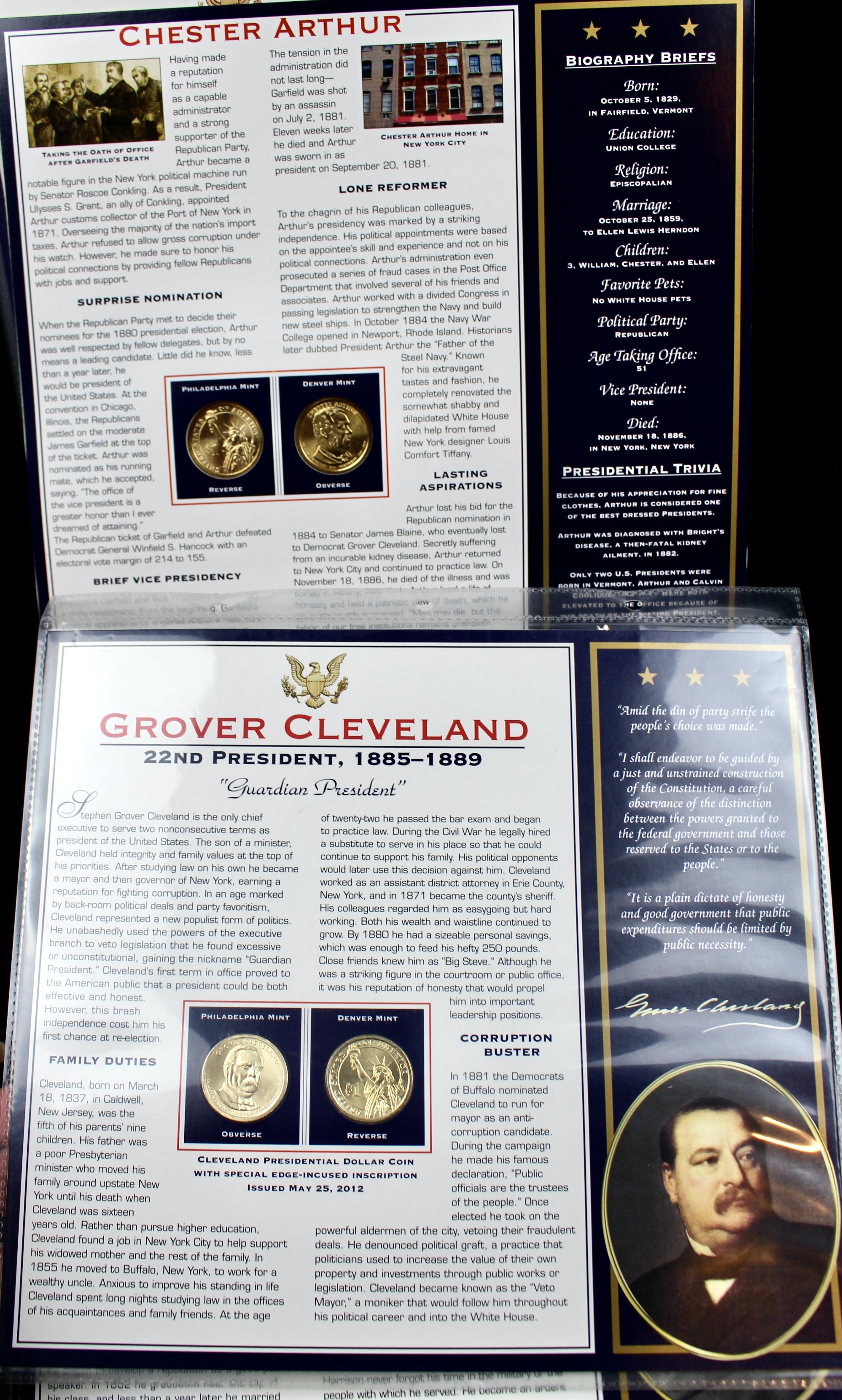 U.S. Presidential Dollar Coin Collection