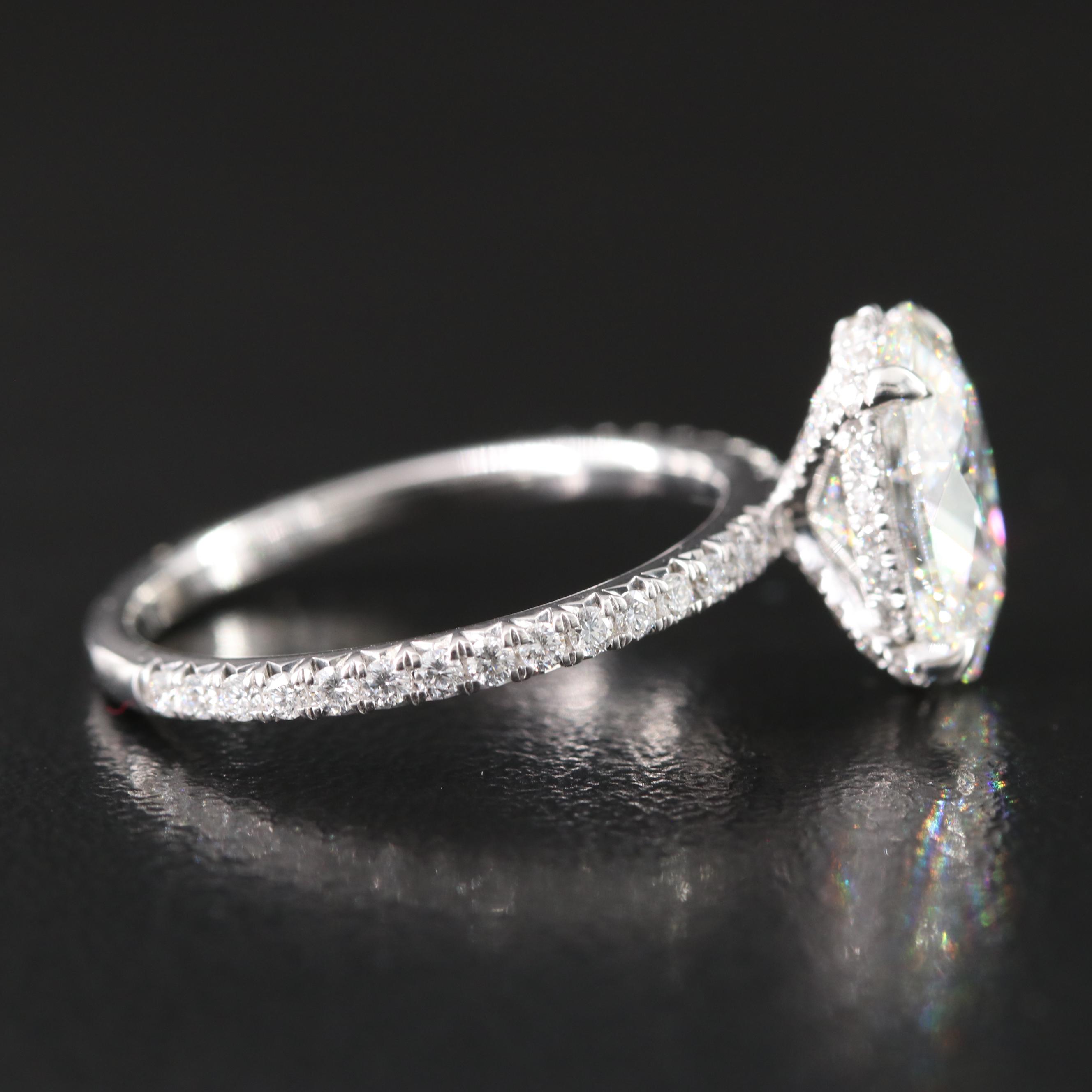 14K 2.81 CTW Lab Grown Diamond Ring with Online IGI Report