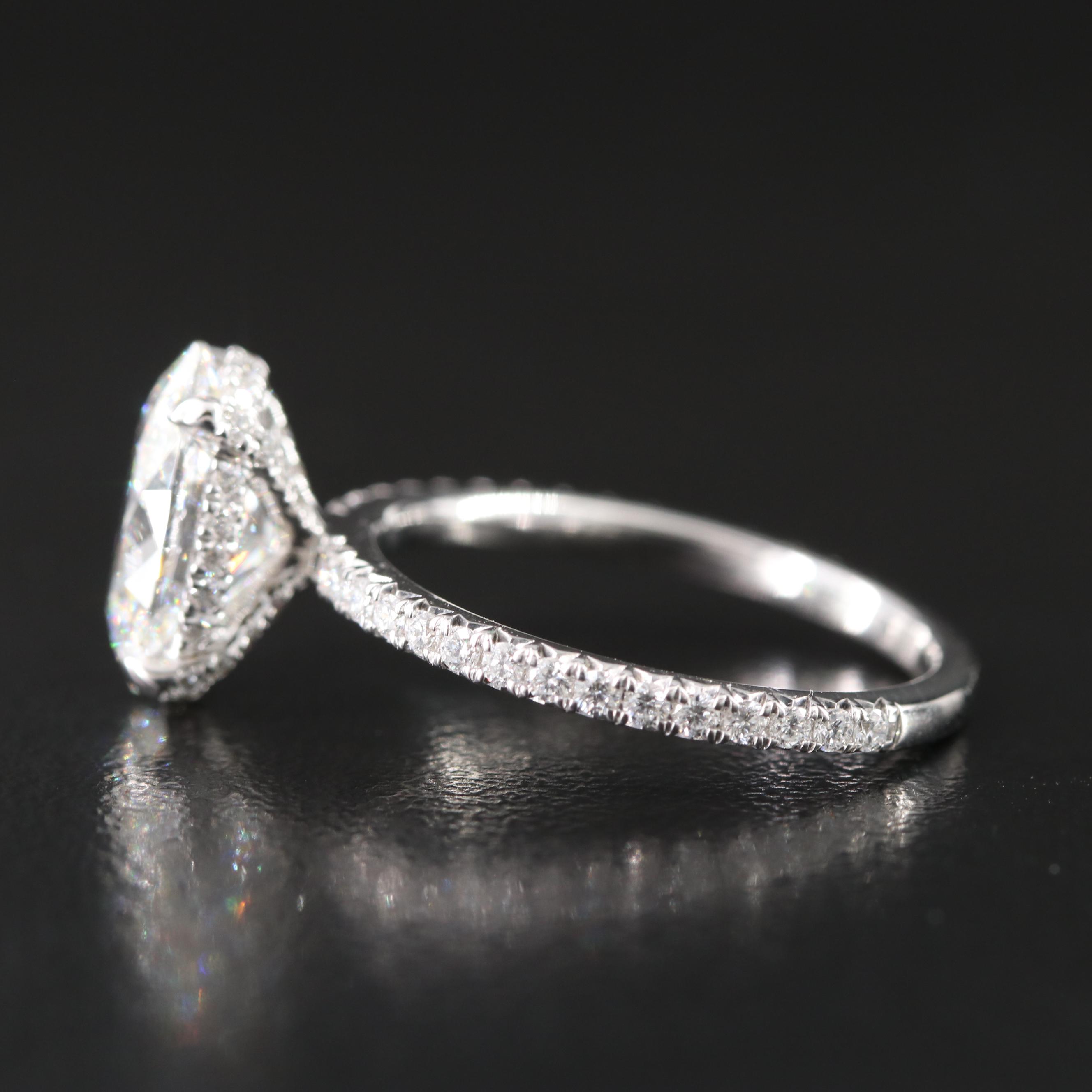 14K 2.81 CTW Lab Grown Diamond Ring with Online IGI Report