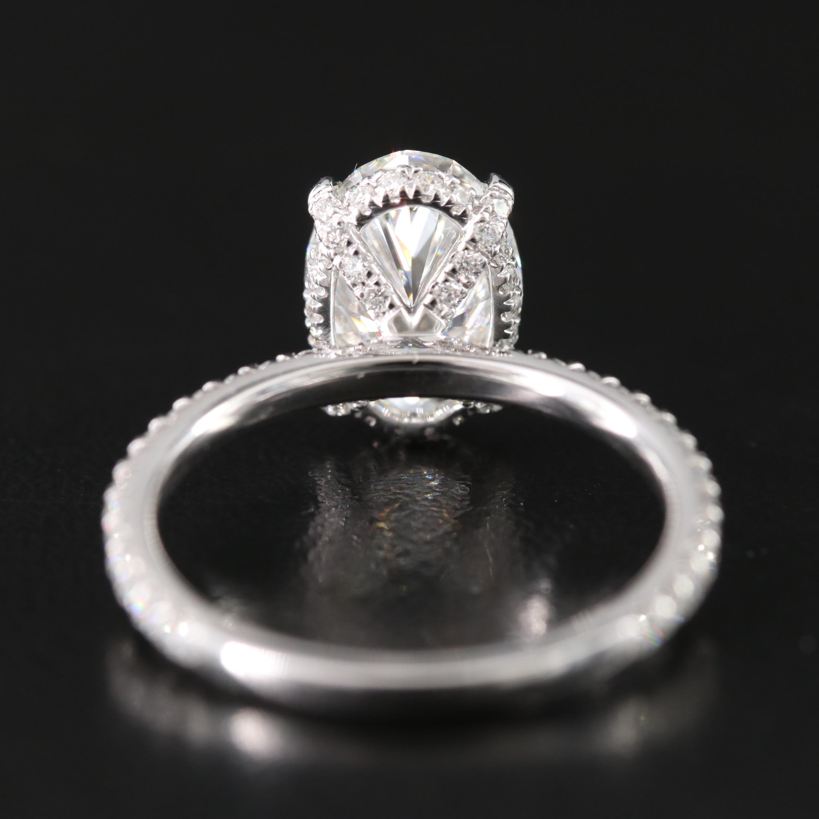 14K 2.81 CTW Lab Grown Diamond Ring with Online IGI Report