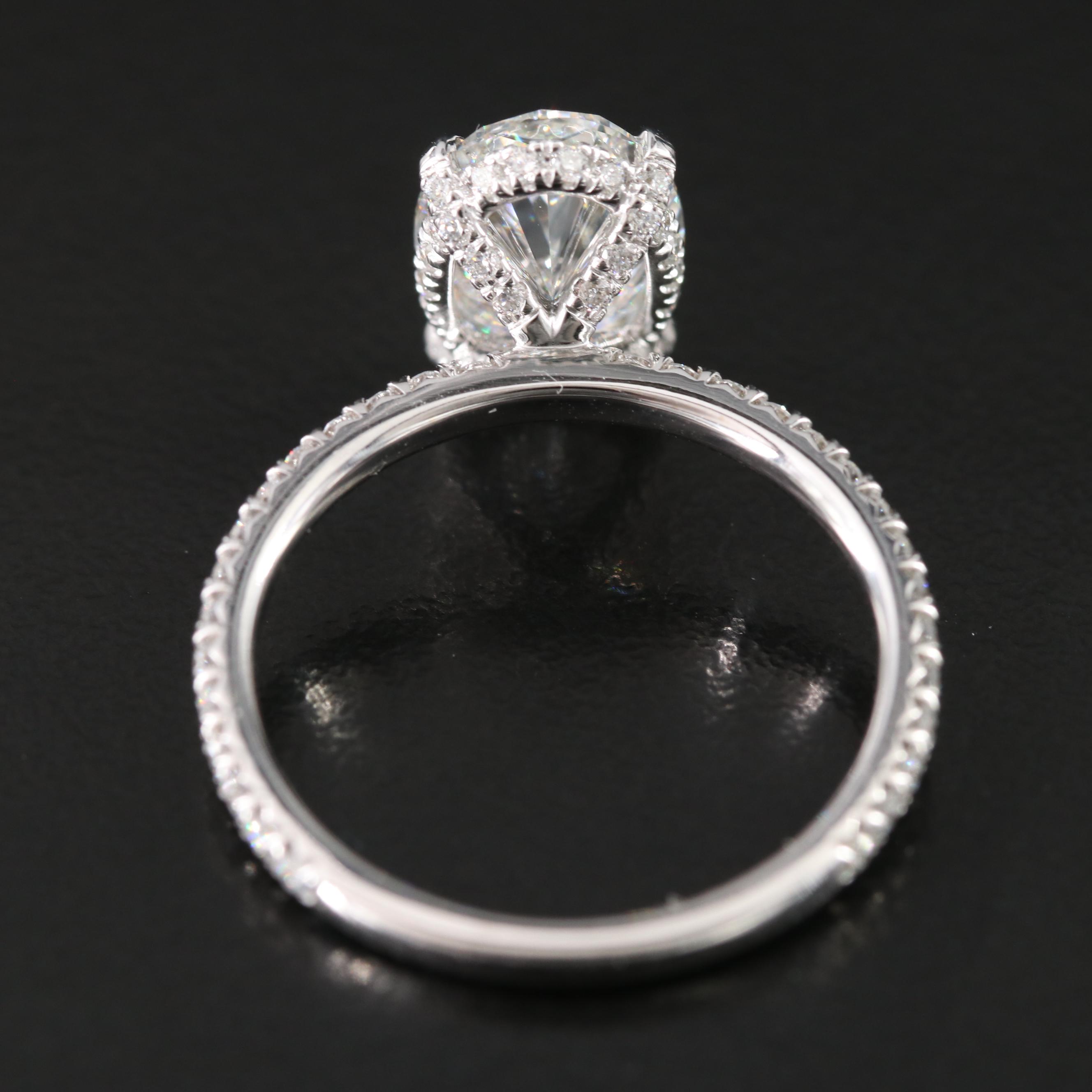 14K 2.81 CTW Lab Grown Diamond Ring with Online IGI Report