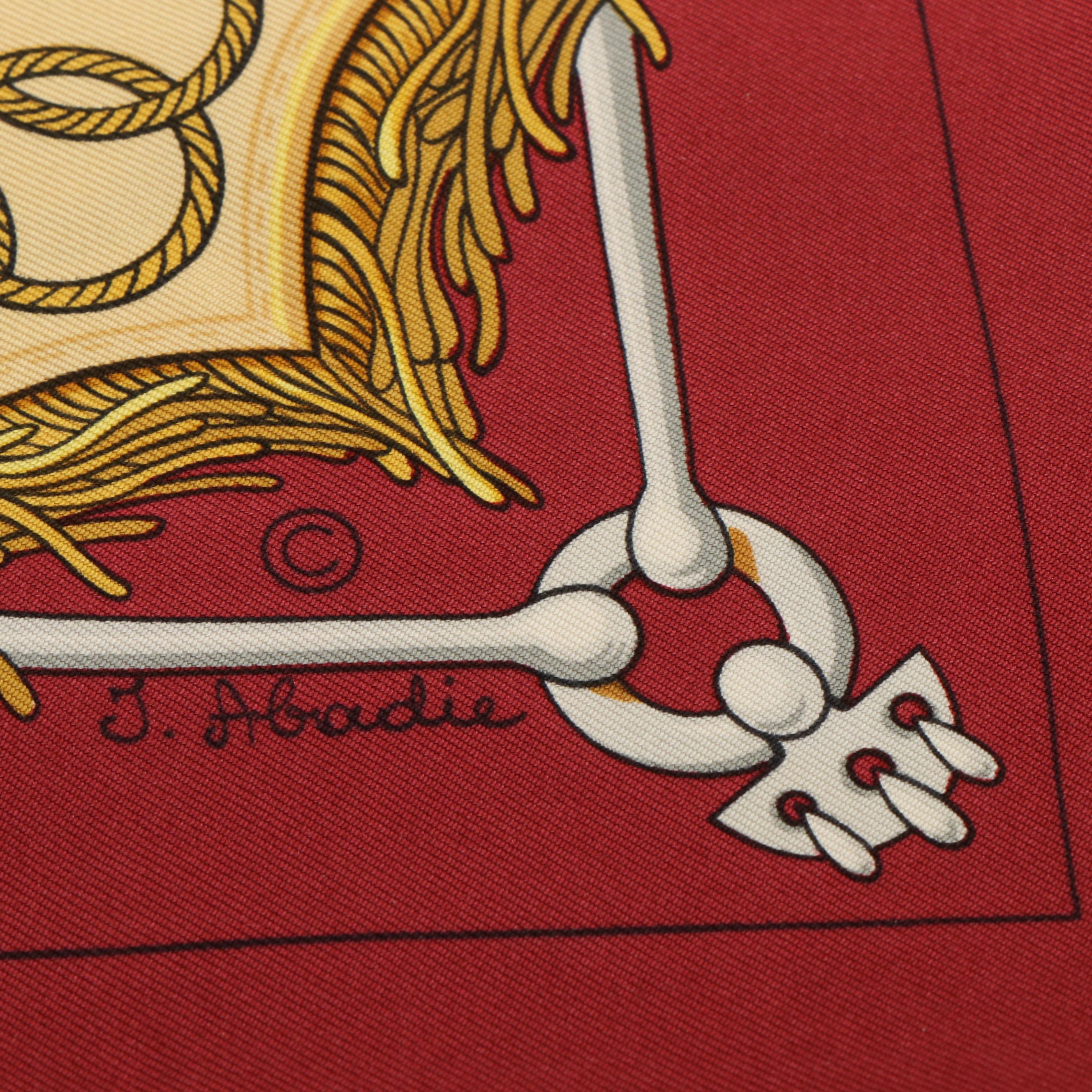 Hermès "Cliquetis" Silk Twill Scarf 90