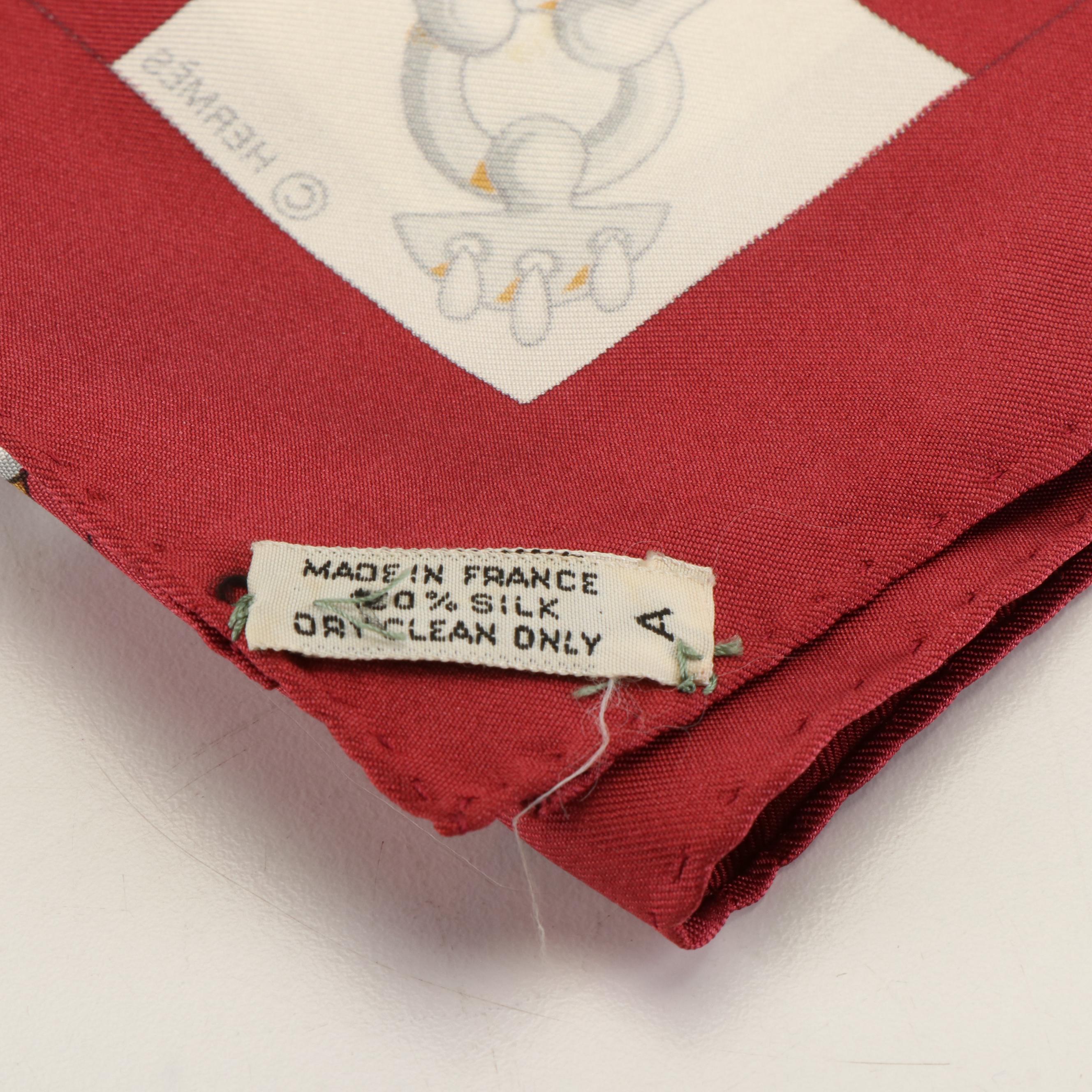 Hermès "Cliquetis" Silk Twill Scarf 90